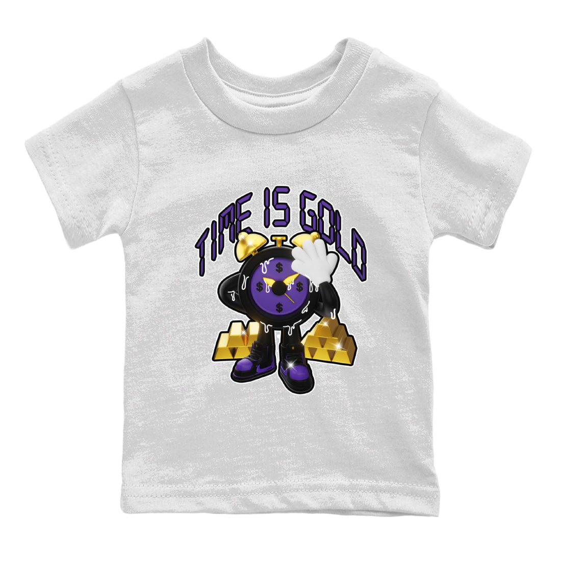 Time Is Gold snkmatch Tee Kids - Air Jordan 12 Field Purple