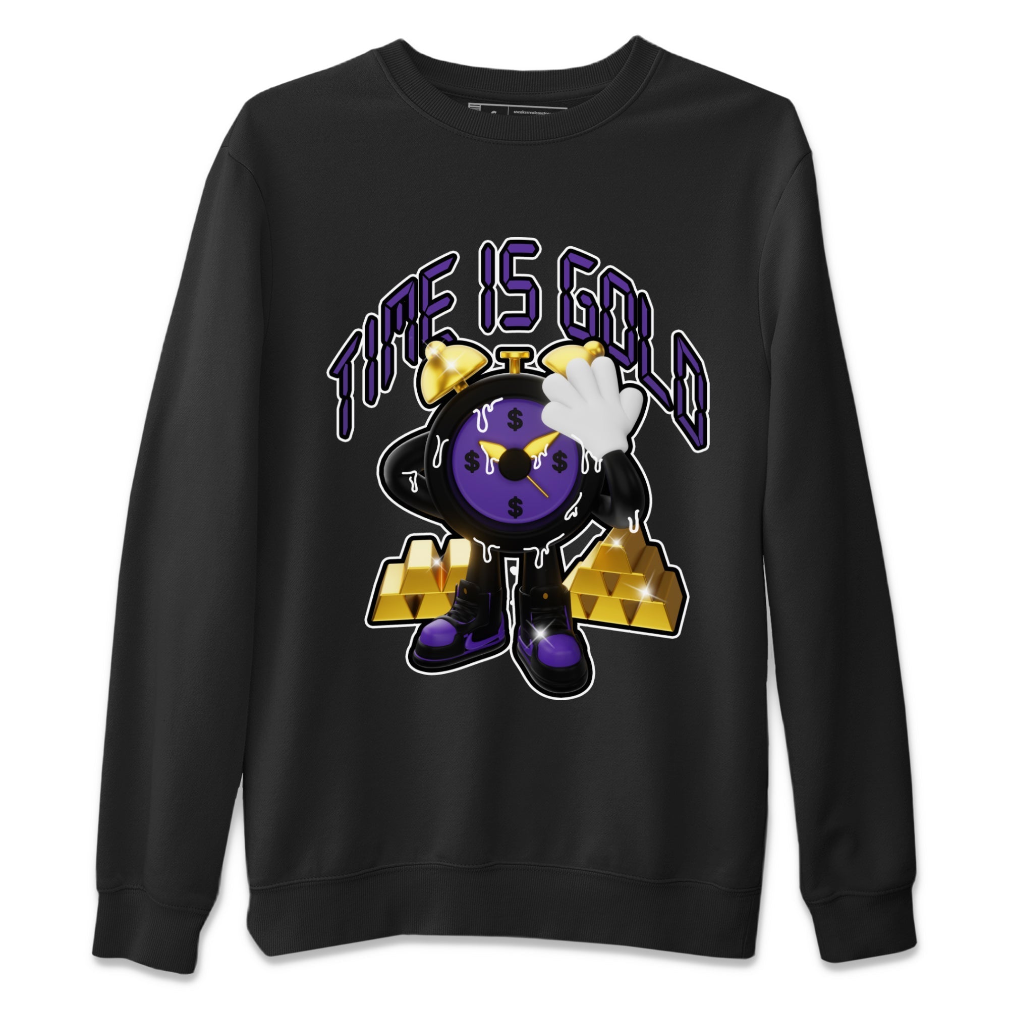 Time Is Gold snkmatch Tee - Air Jordan 12 Field Purple