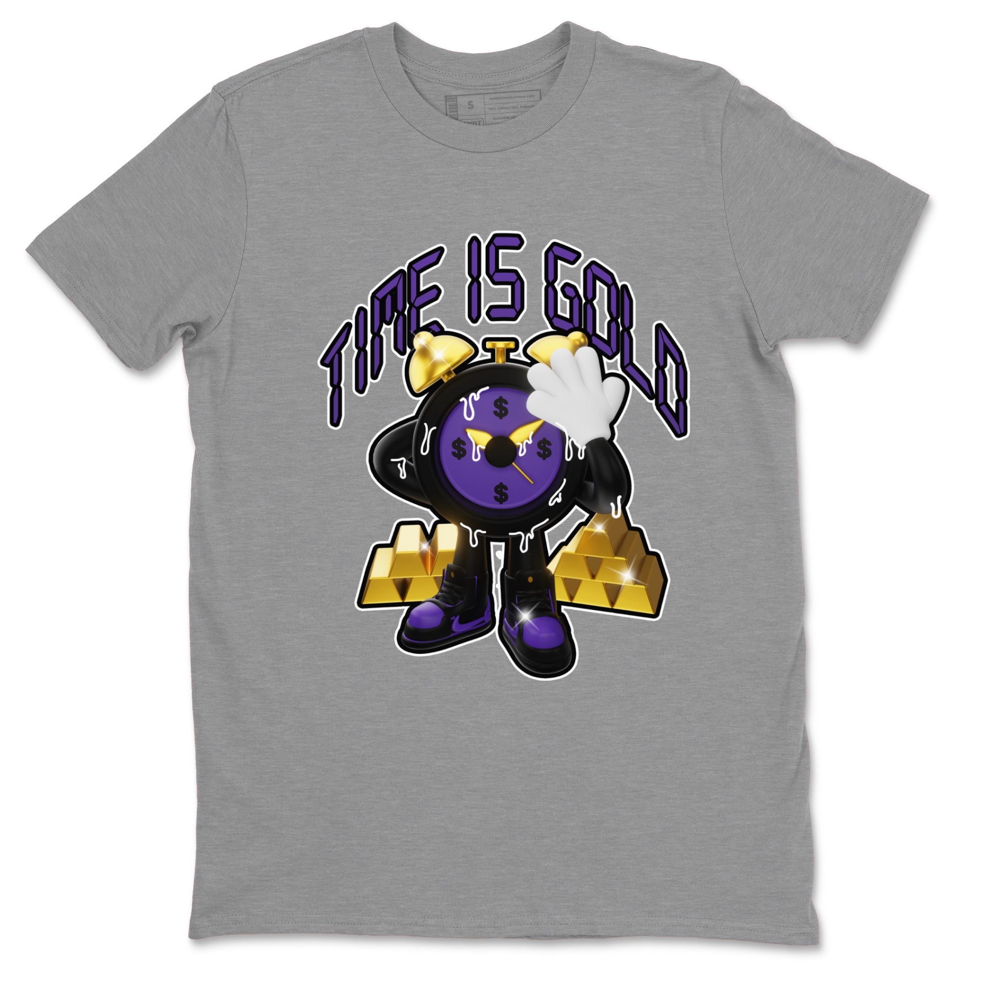 Time Is Gold snkmatch Tee - Air Jordan 12 Field Purple