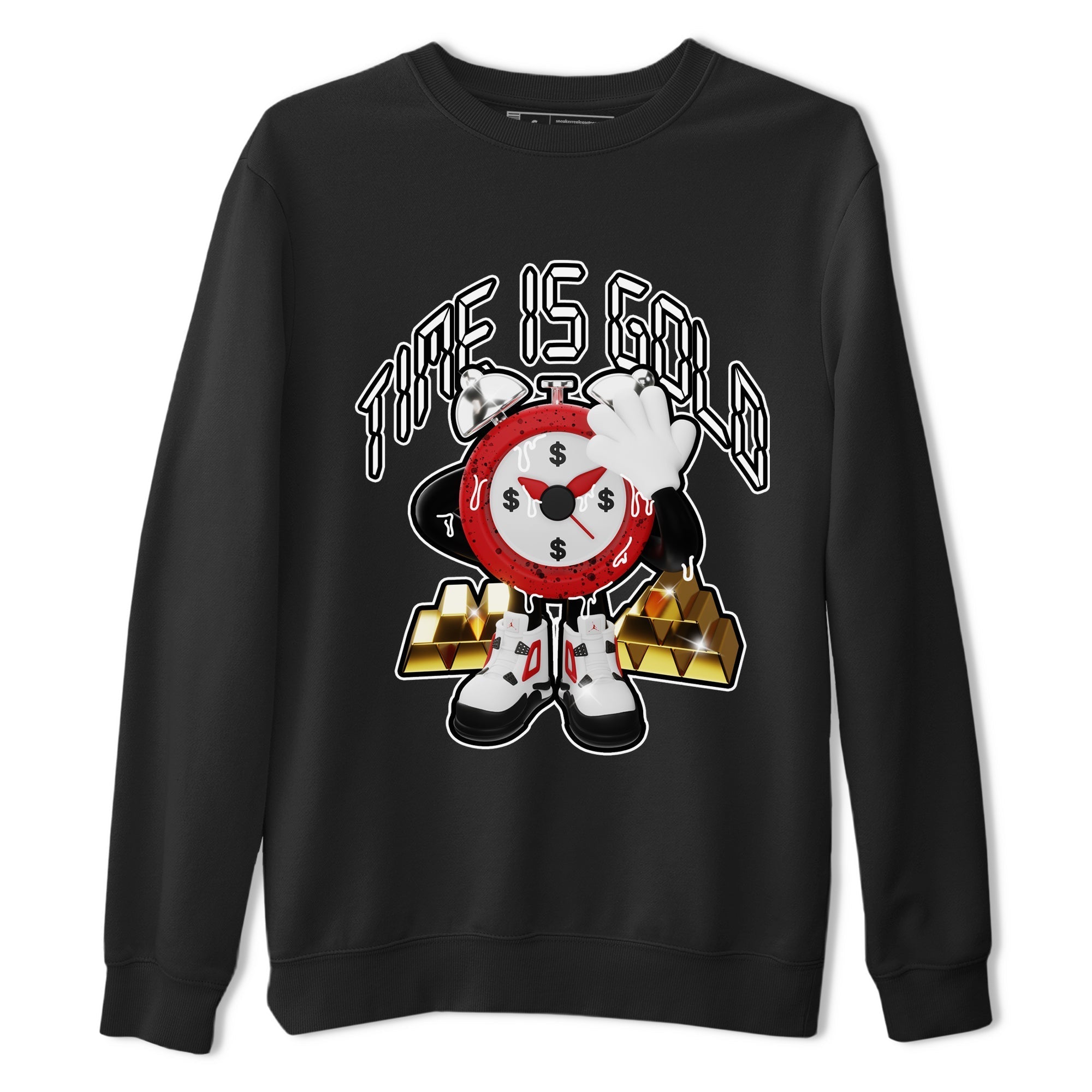 Time Is Gold snkmatch Tee - Air Jordan 4 Red Cement