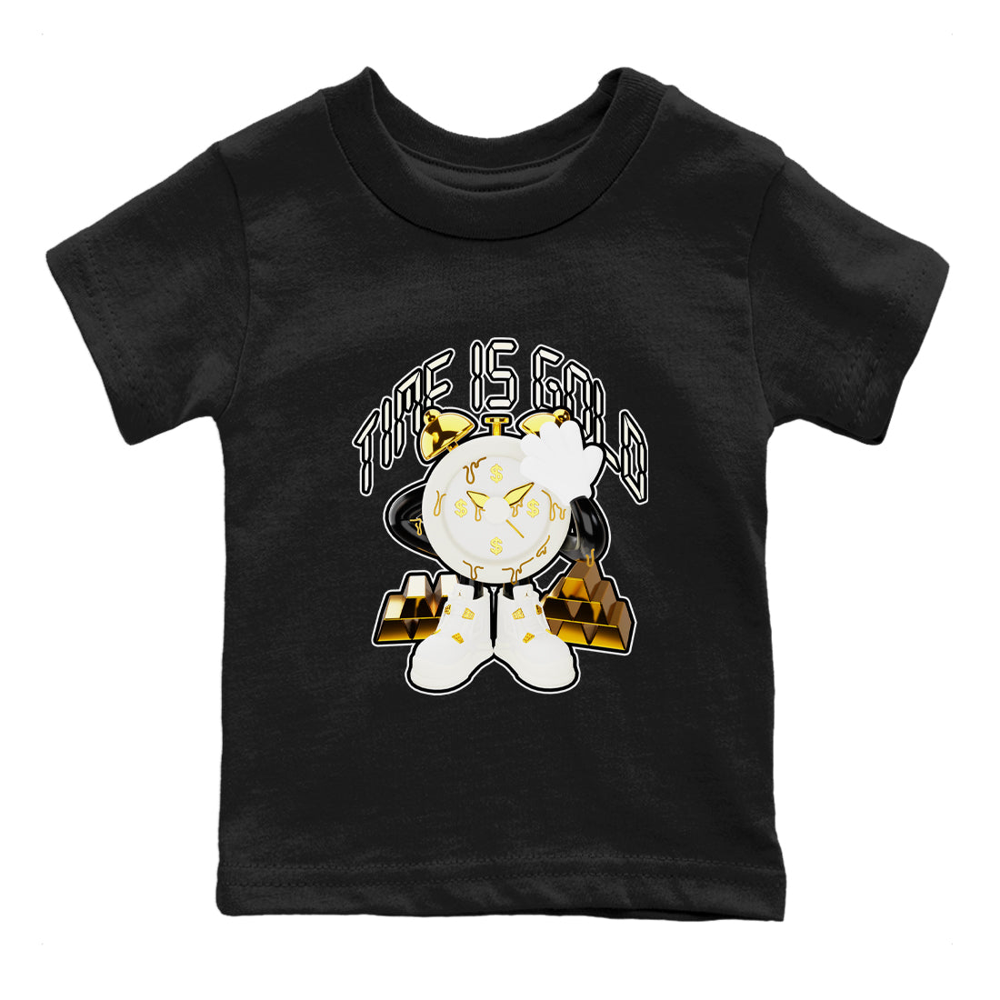 Time Is Gold snkmatch Tees Kids - Air Jordan 4 Sail 2024