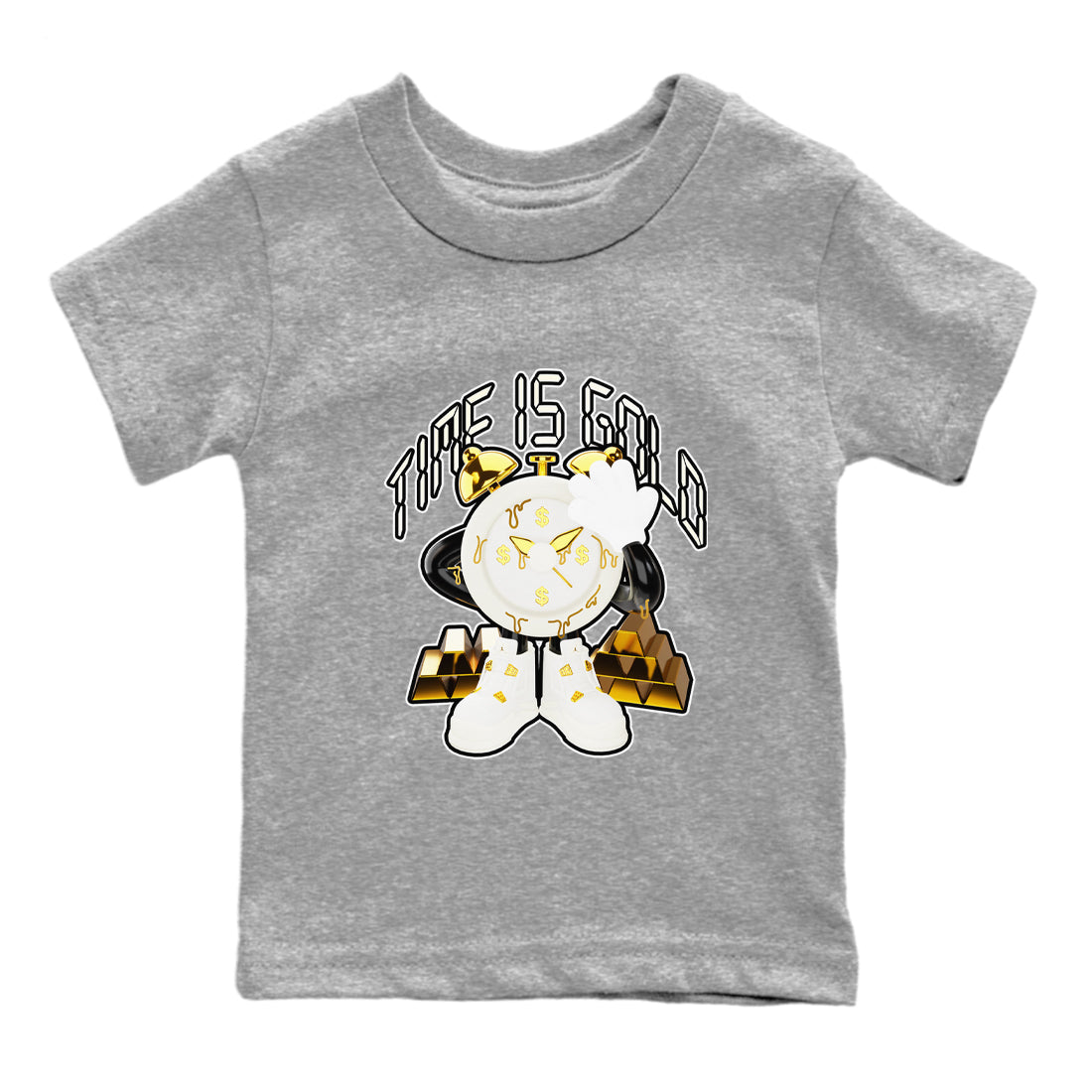 Time Is Gold snkmatch Tees Kids - Air Jordan 4 Sail 2024