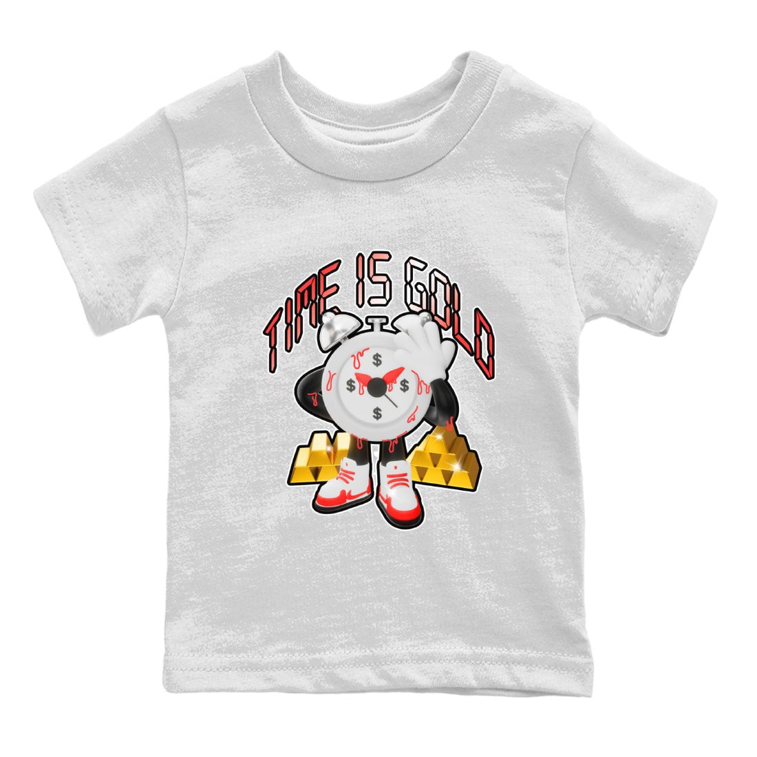 Time Is Gold snkmatch Tee Kids - Air Jordan 7 White Infrared