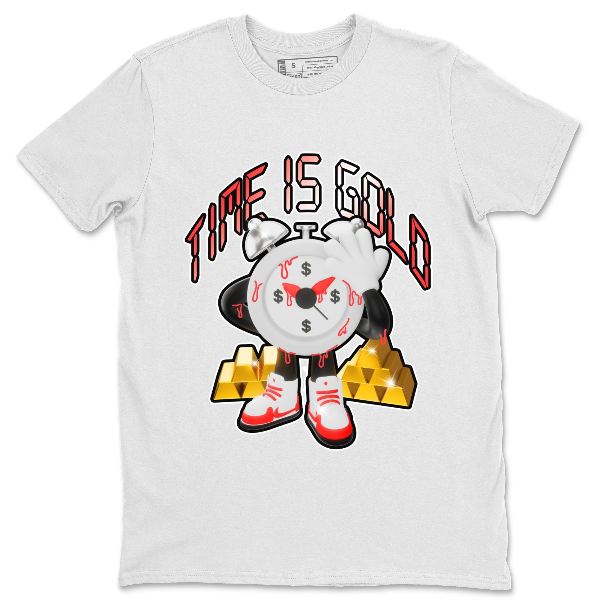 Time Is Gold snkmatch Tee - Air Jordan 7 White Infrared