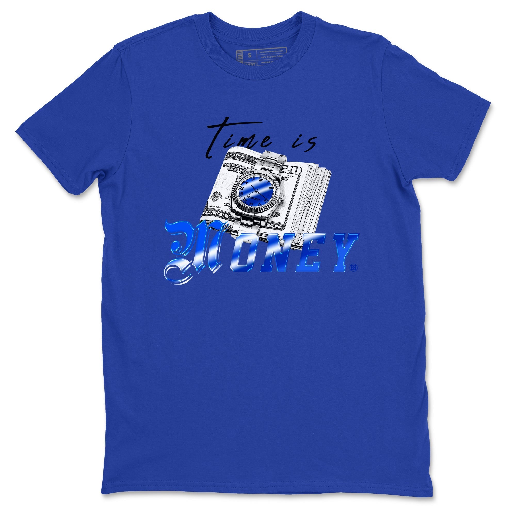 Time Is Money snkmatch Tees - Air Foamposite One Royal