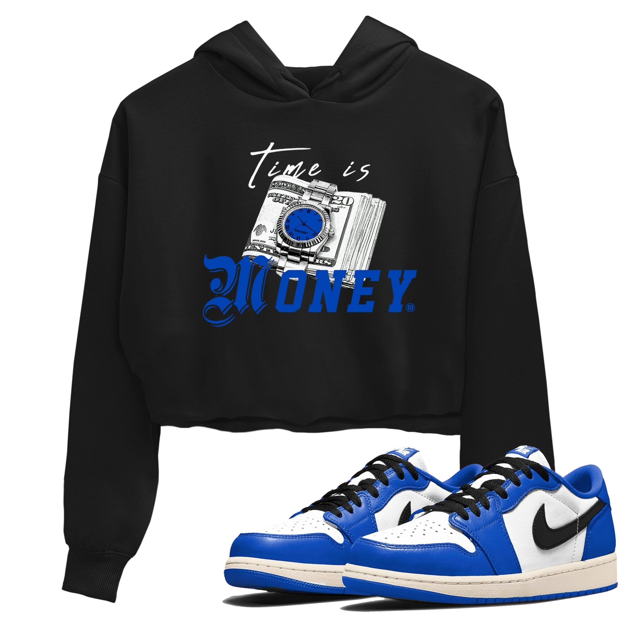 Time Is Money snkmatch Women's Top - Air Jordan 1 Game Royal