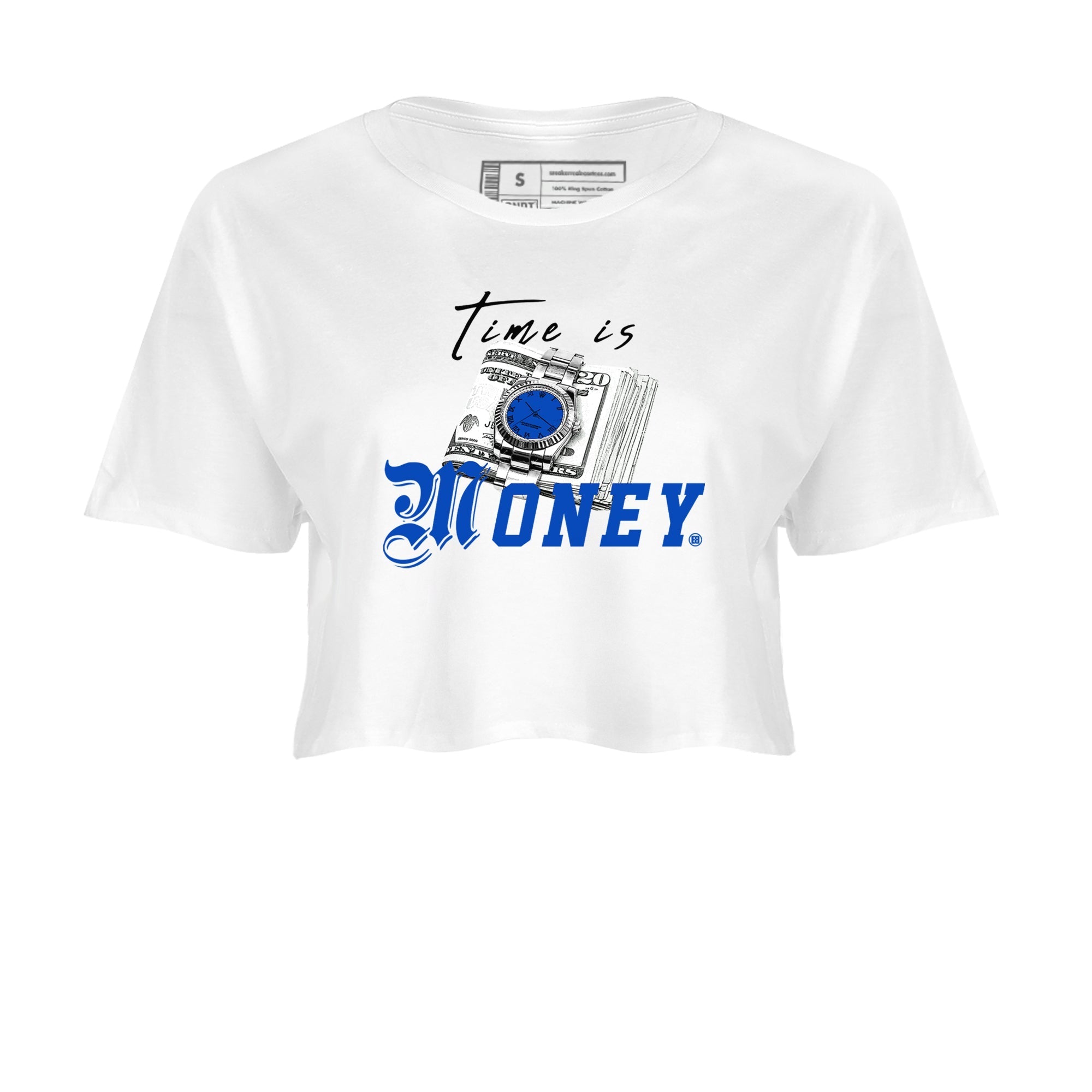 Time Is Money snkmatch Women's Top - Air Jordan 1 Game Royal
