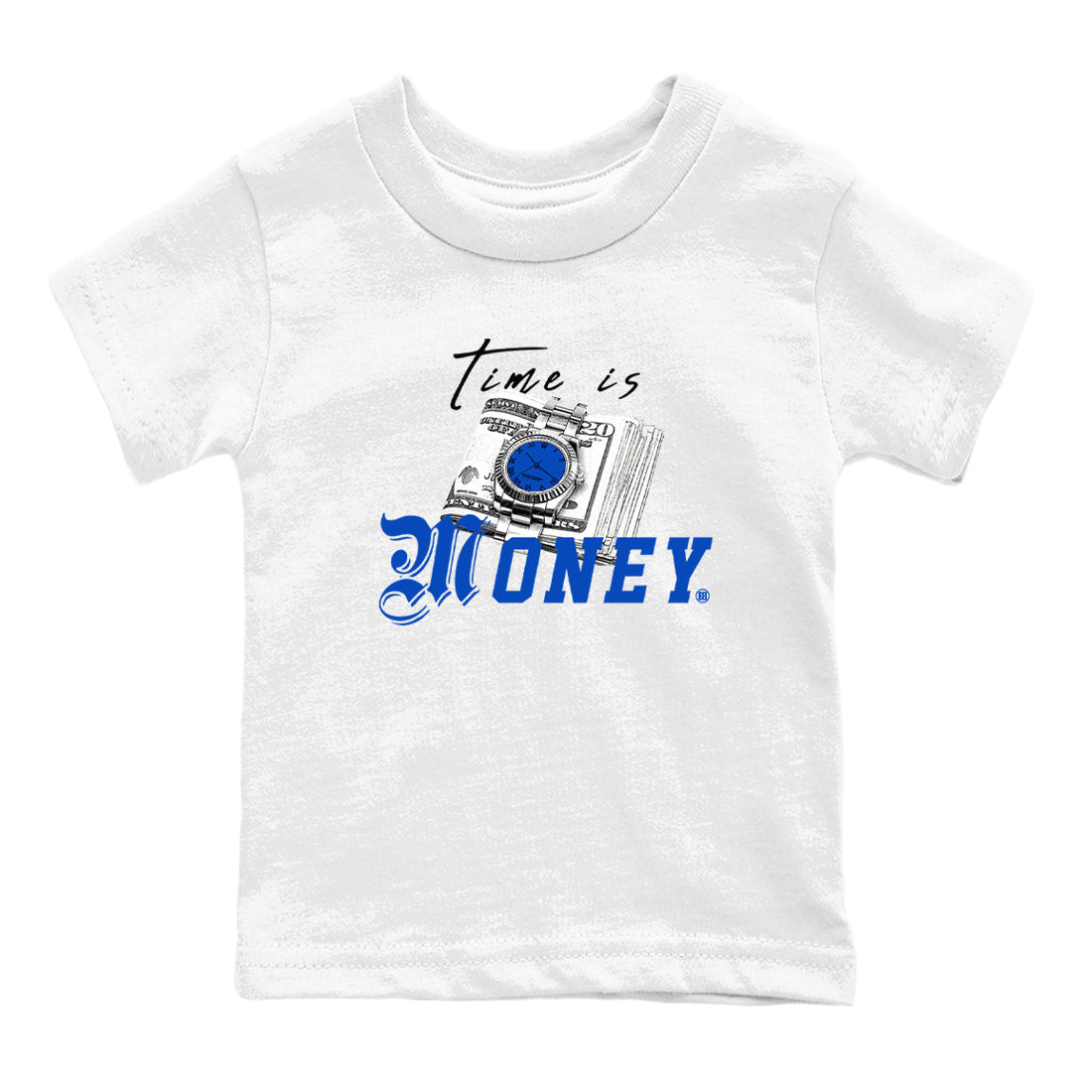 Time Is Money snkmatch Tees Kids - Air Jordan 1 Game Royal