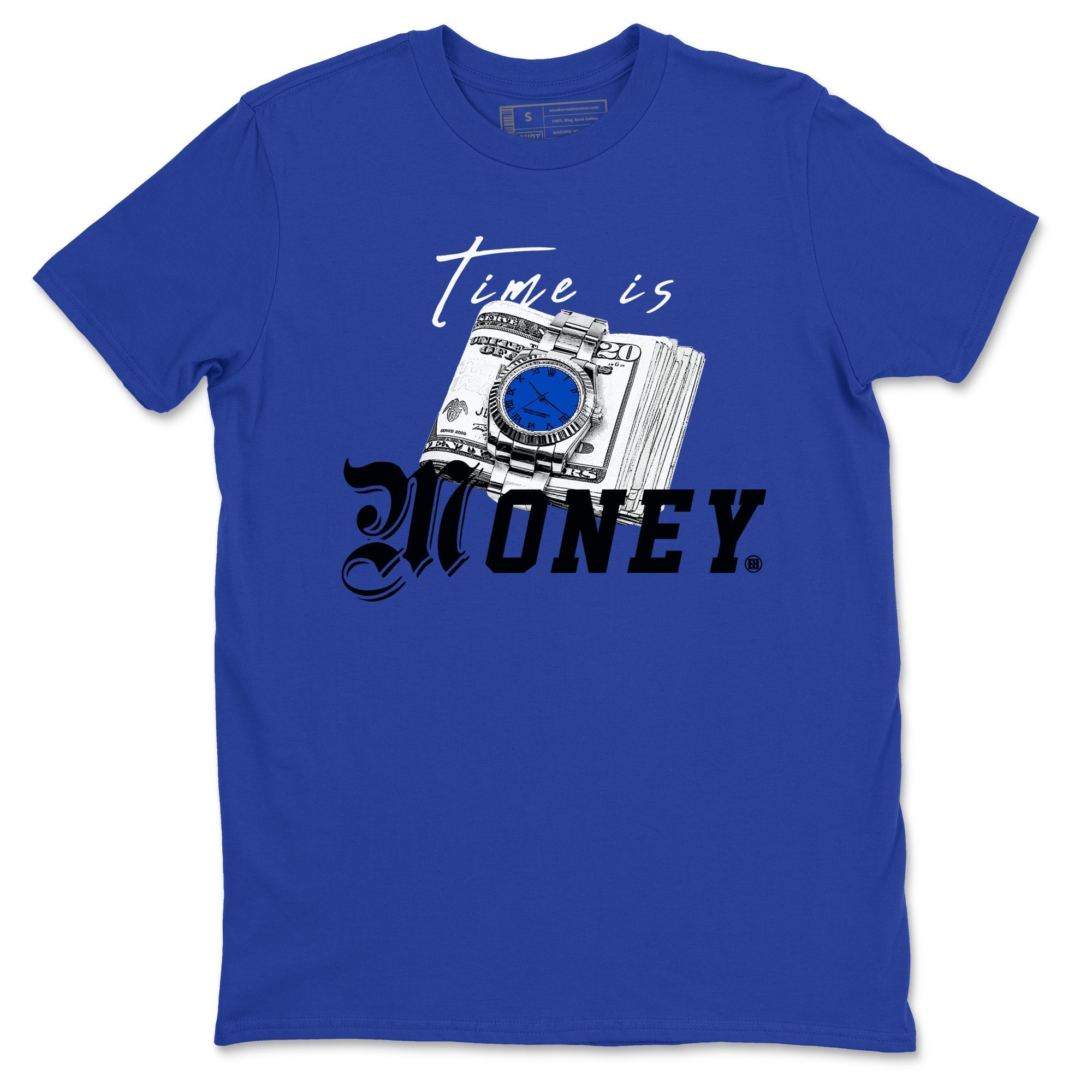 Time Is Money snkmatch Tees - Air Jordan 1 Game Royal