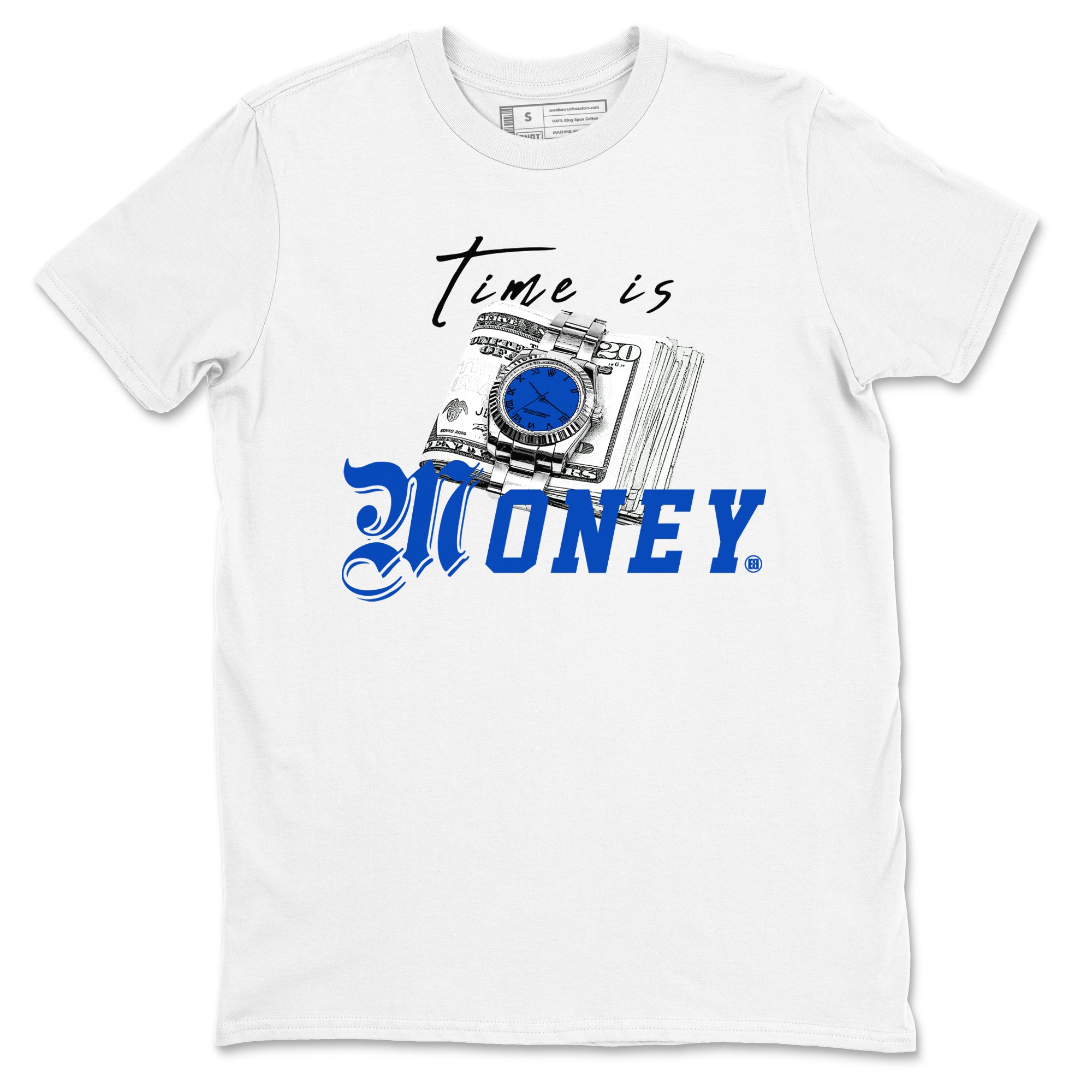 Time Is Money snkmatch Tees - Air Jordan 1 Game Royal