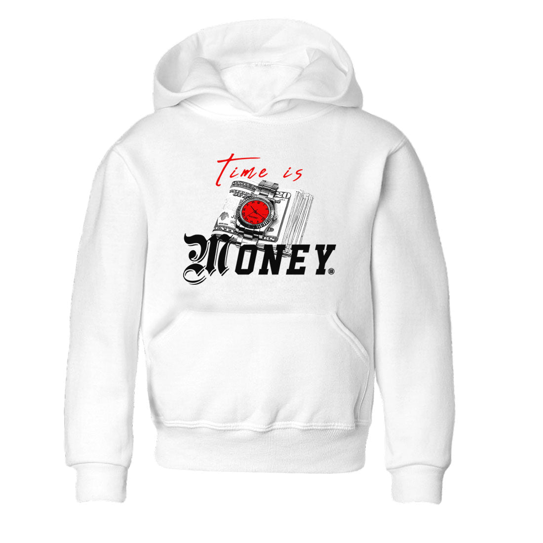 Time Is Money snkmatch Tees Kids - Air Jordan 4 Bred Reimagined
