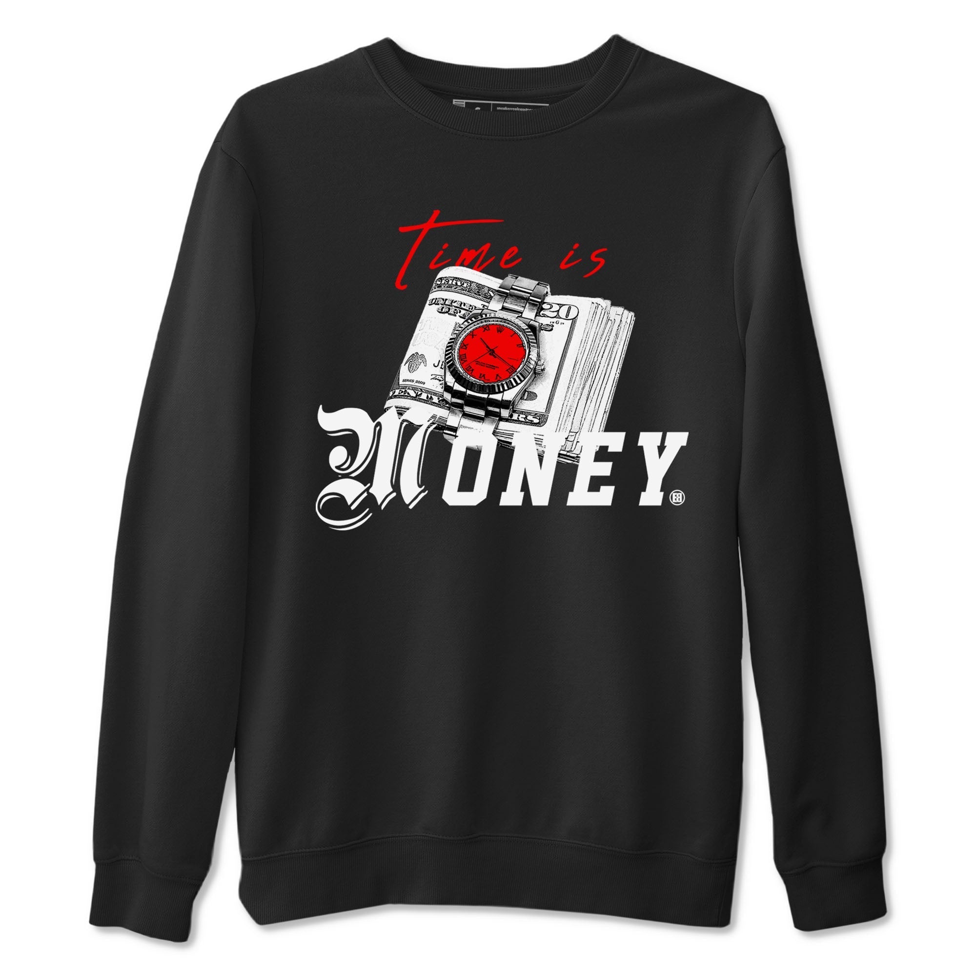 Time Is Money snkmatch Tees - Air Jordan 4 Bred Reimagined