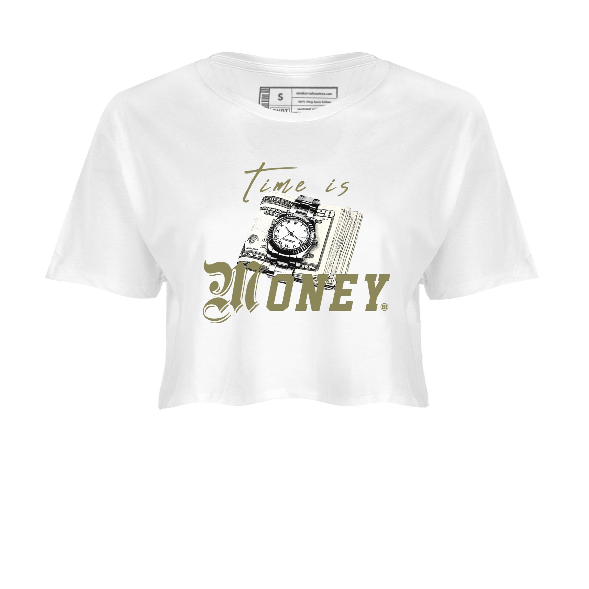 Time Is Money snkmatch Women's Top - Air Jordan 4 Medium Olive