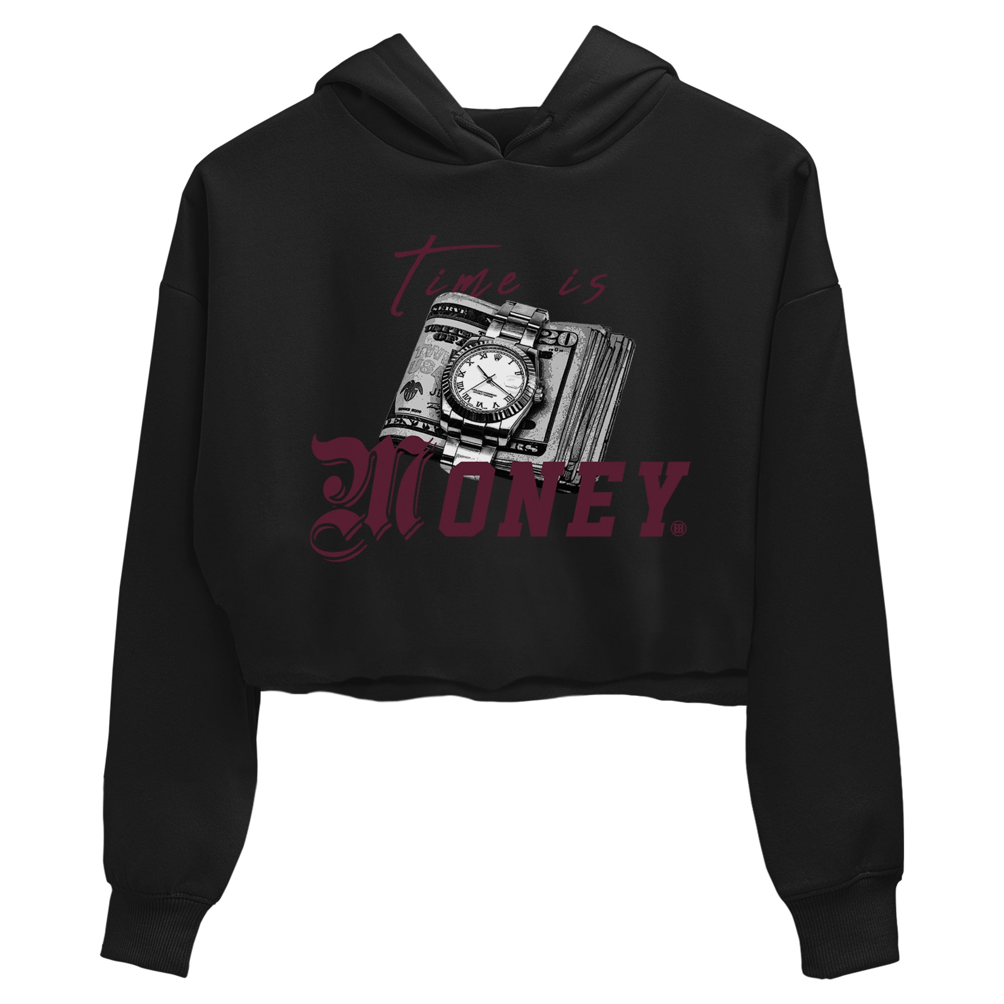 Time Is Money Women's Tops - Air Jordan 5 Burgundy