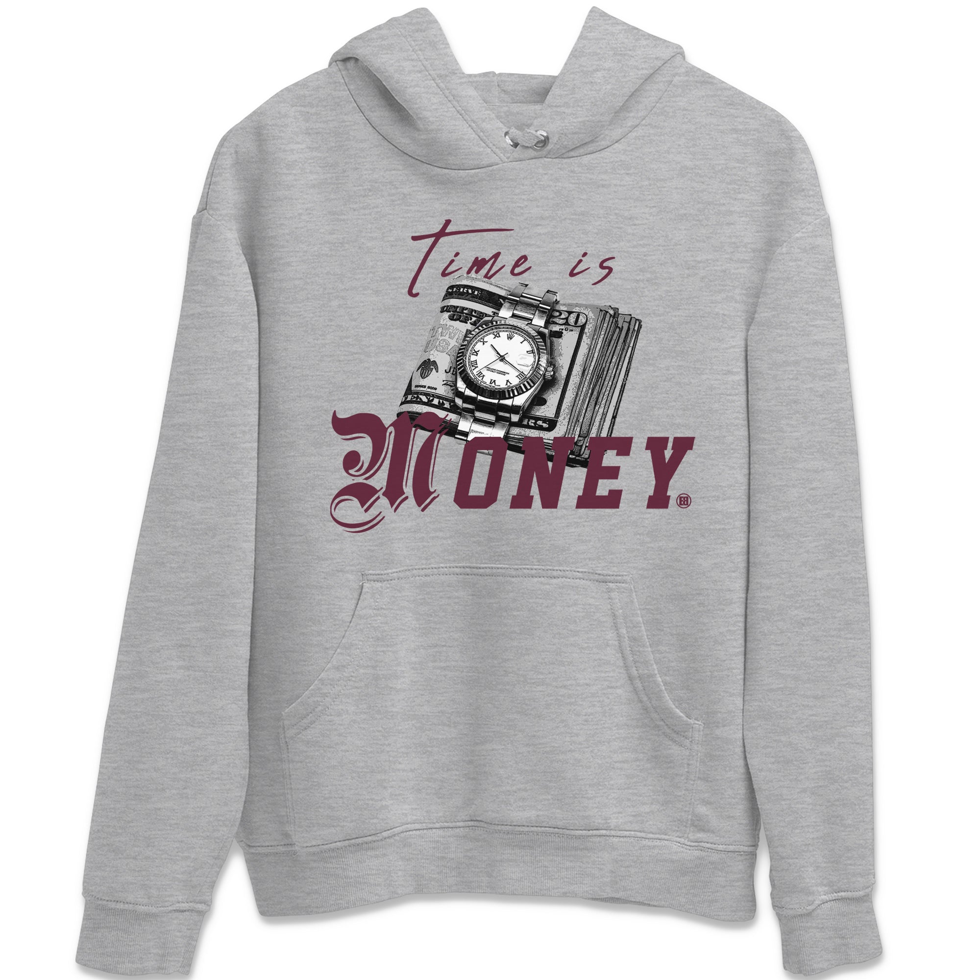 Time Is Money Unisex Tops - Air Jordan 5 Burgundy