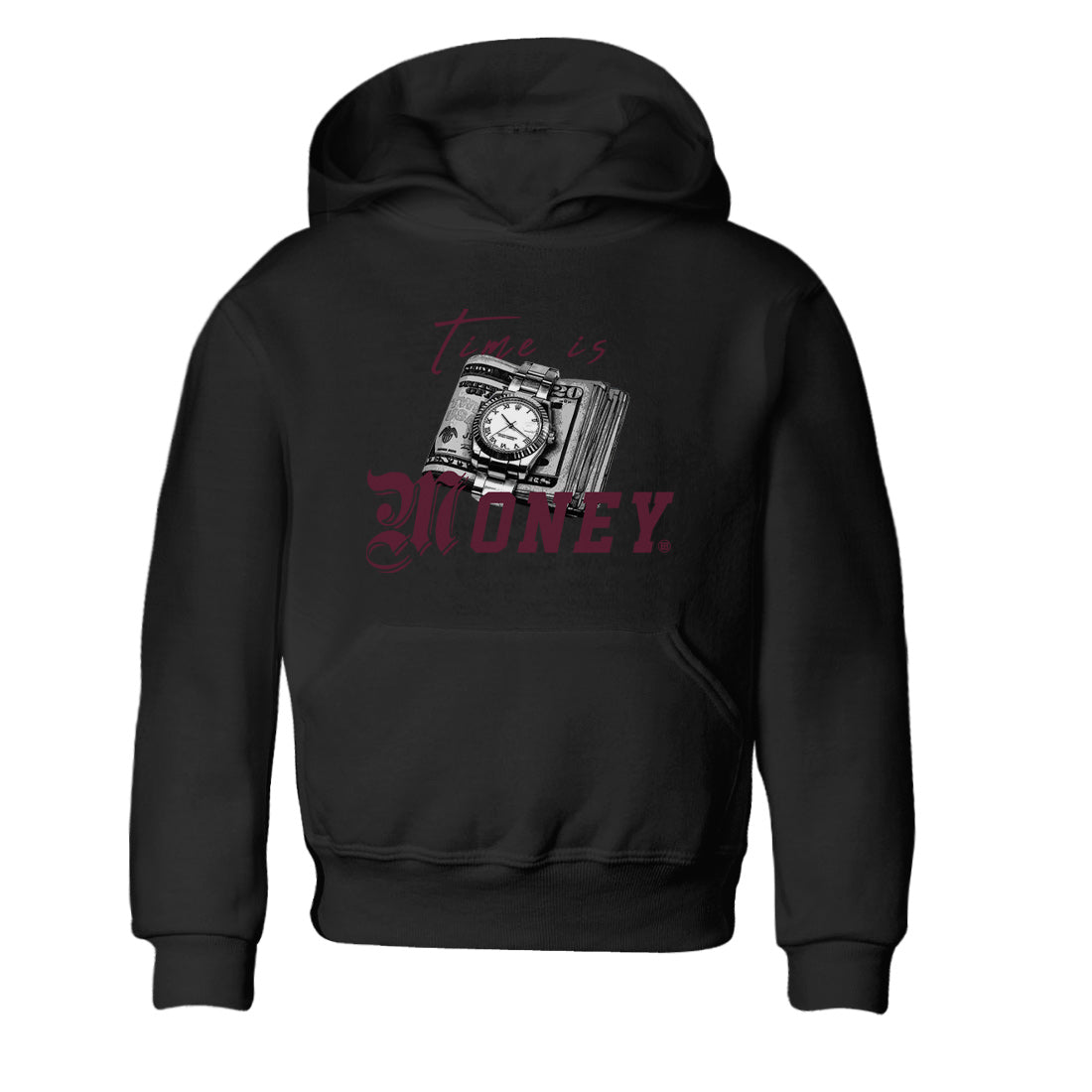 Time Is Money Kids Tops - Air Jordan 5 Burgundy