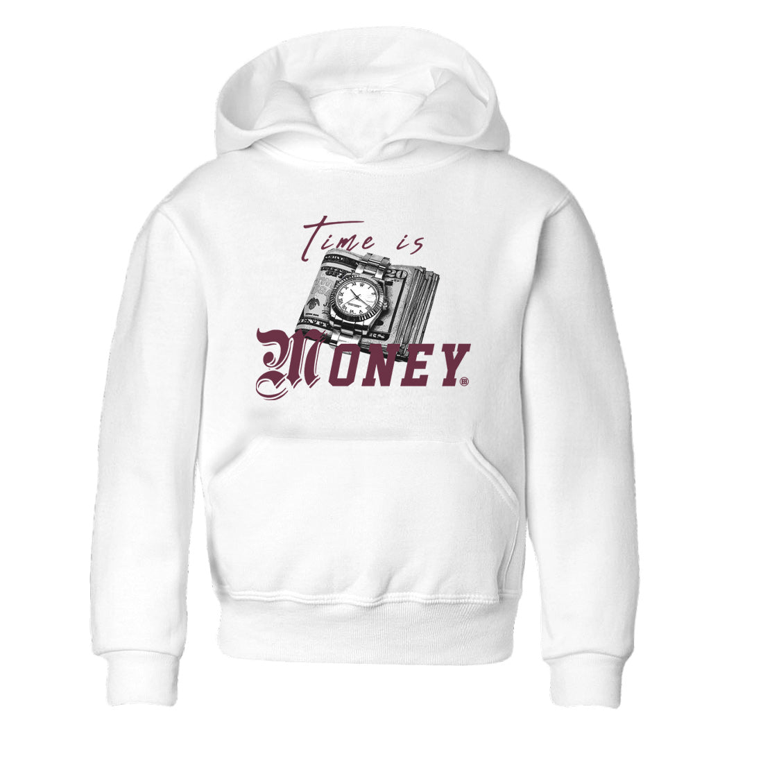 Time Is Money Kids Tops - Air Jordan 5 Burgundy