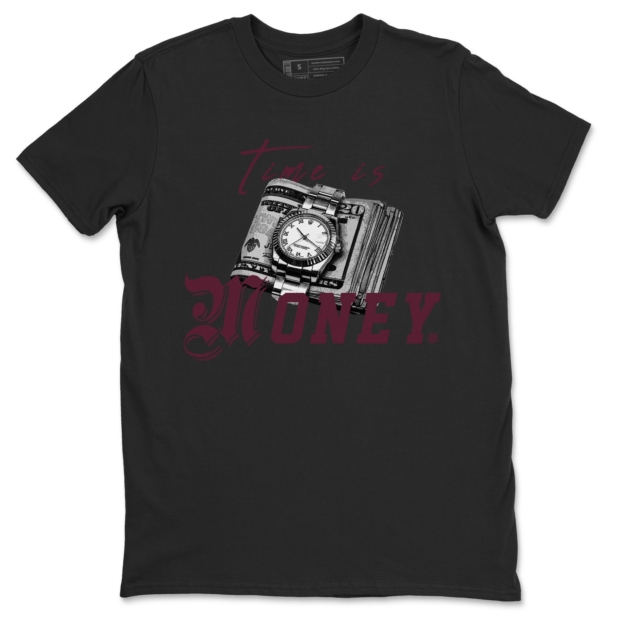 Time Is Money Unisex Tops - Air Jordan 5 Burgundy