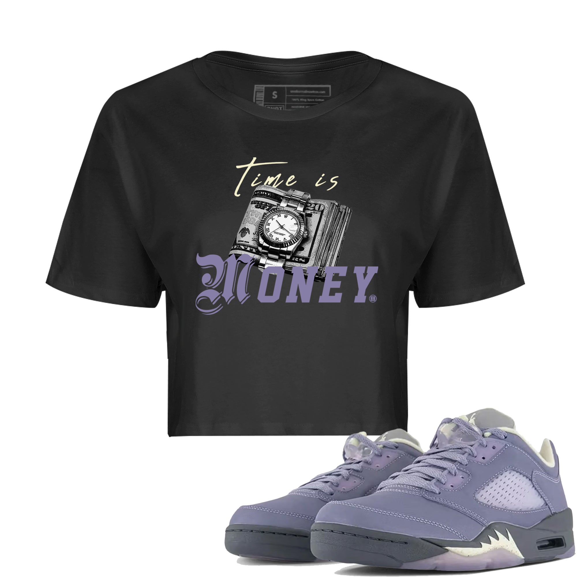 Time Is Money Women's Tops - Air Jordan 5 Indigo Haze