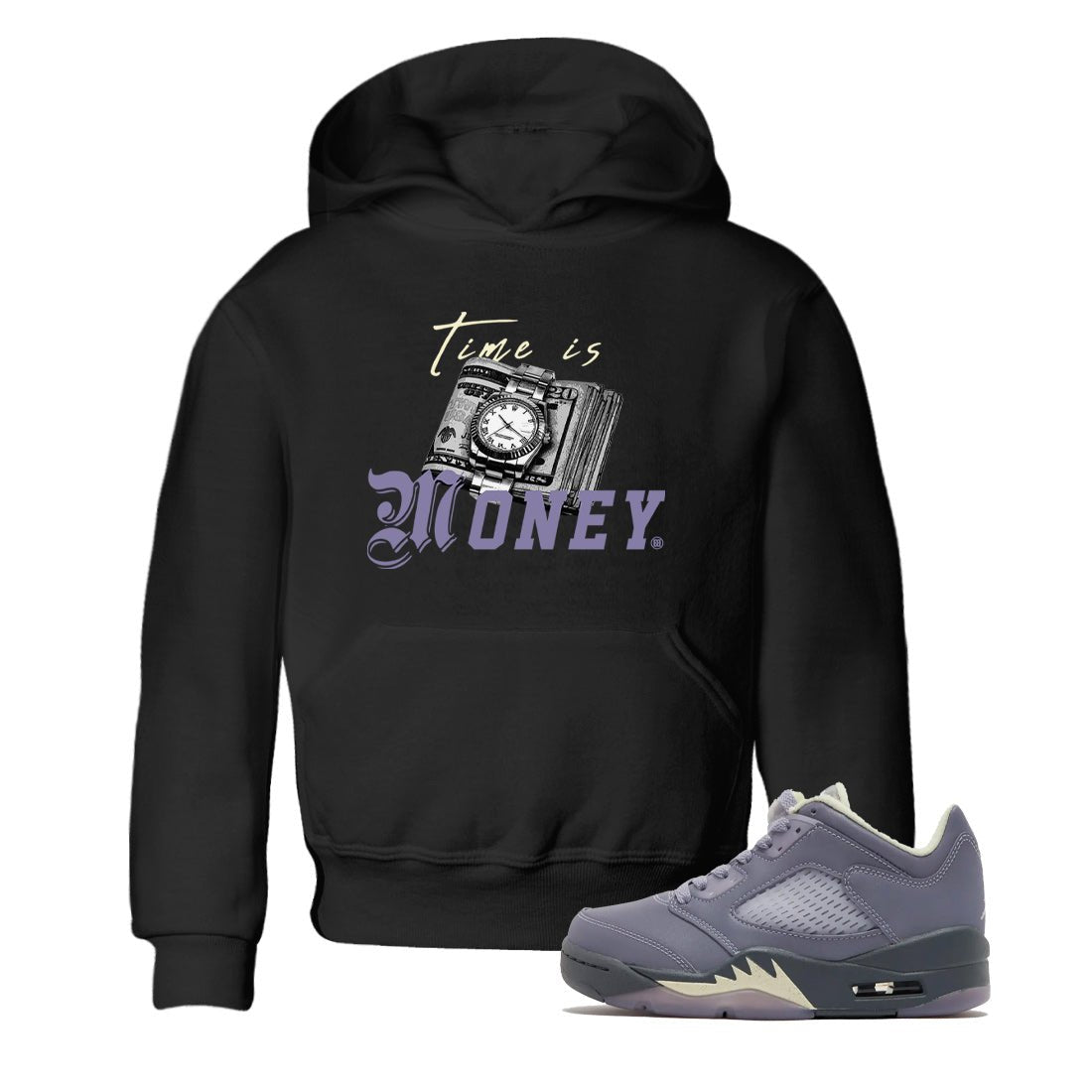 Time Is Money Kids Tops - Air Jordan 5 Indigo Haze