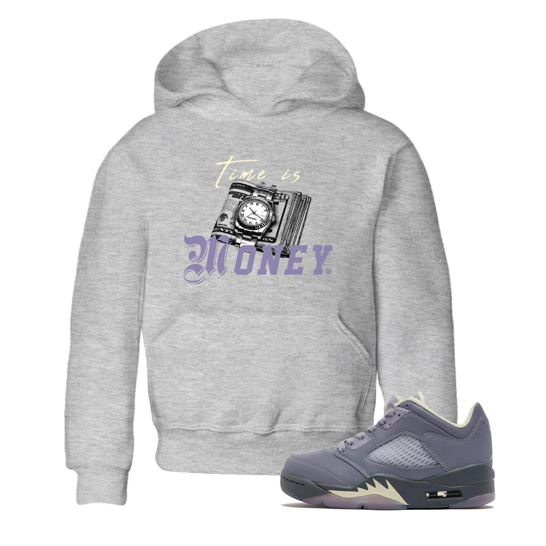 Time Is Money Kids Tops - Air Jordan 5 Indigo Haze