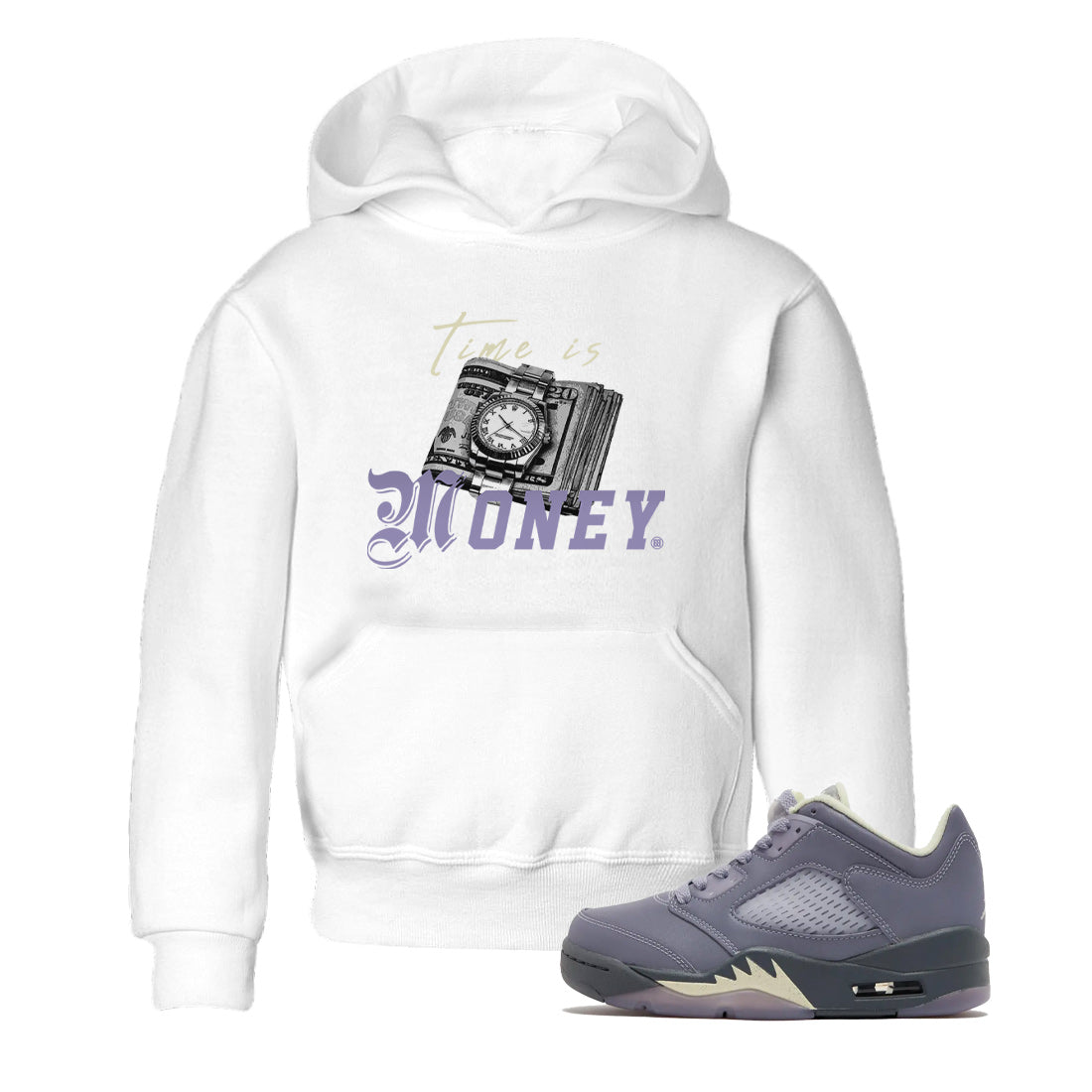 Time Is Money Kids Tops - Air Jordan 5 Indigo Haze