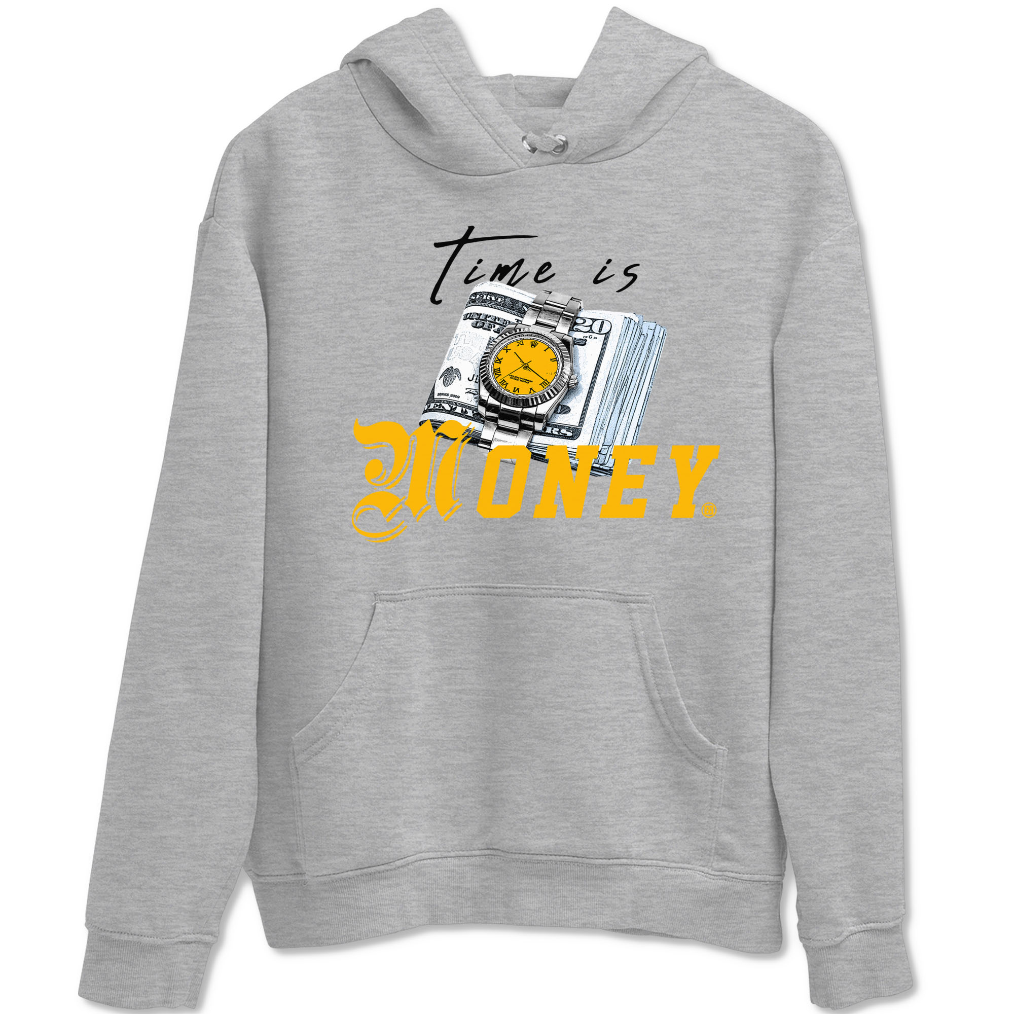 Time Is Money snkmatch Tees - Air Jordan 6 Yellow Ochre