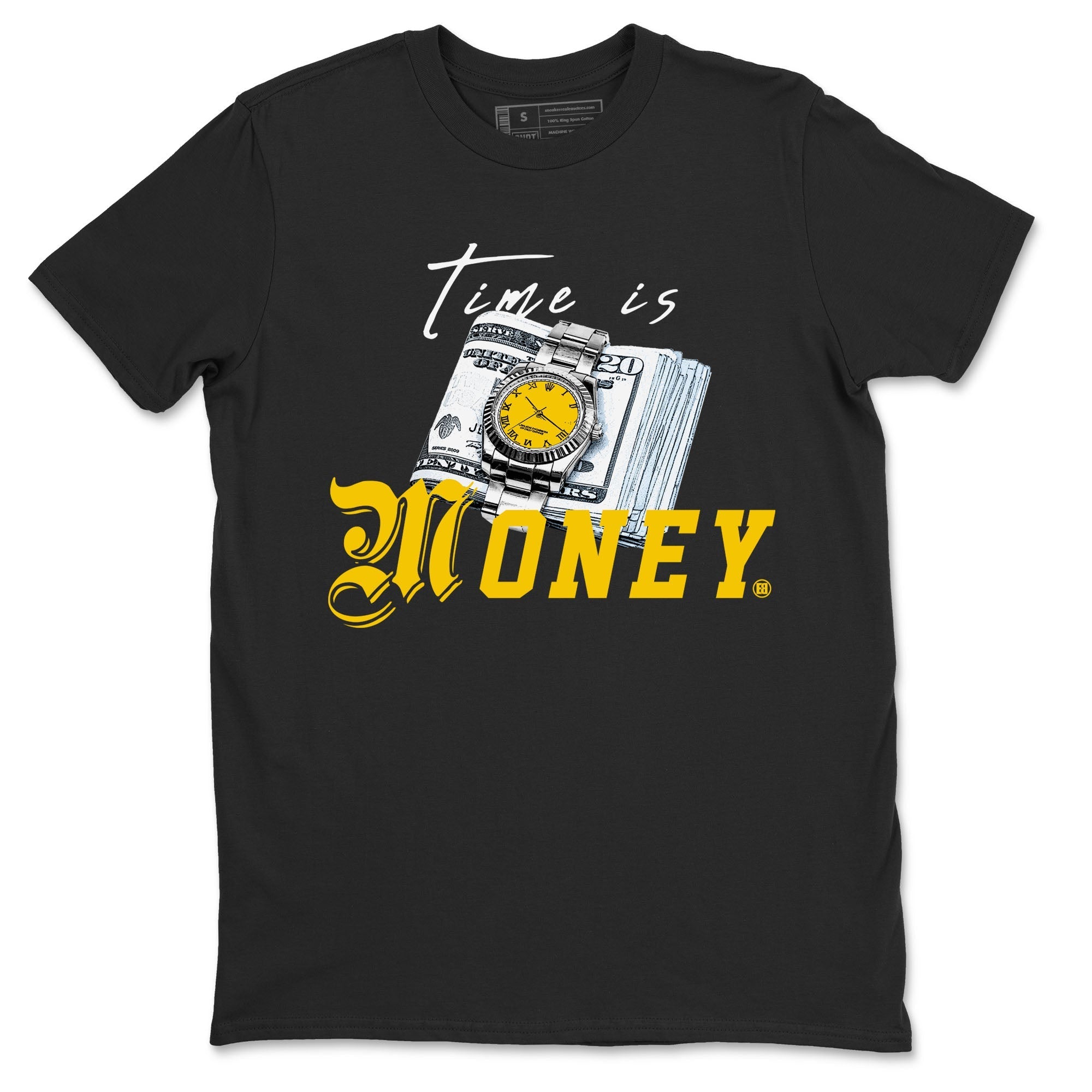 Time Is Money snkmatch Tees - Air Jordan 6 Yellow Ochre