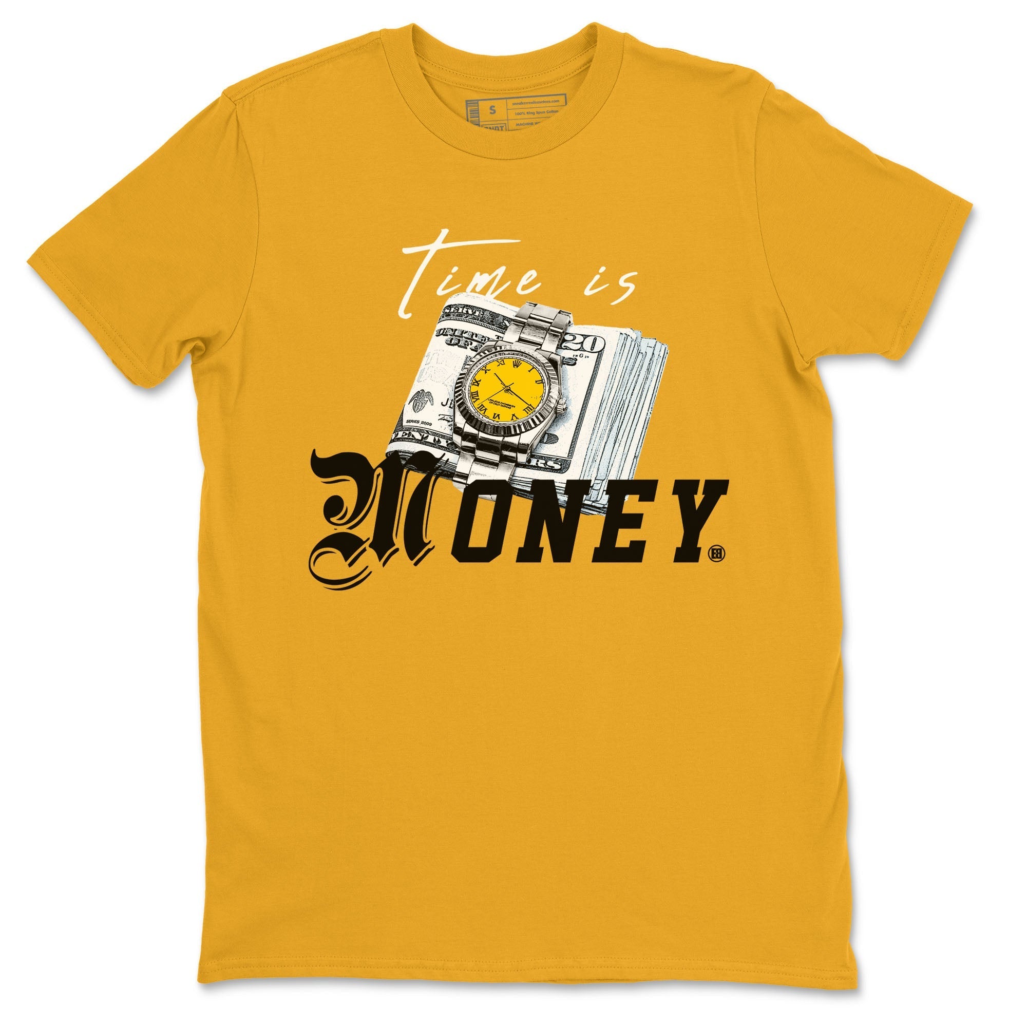 Time Is Money snkmatch Tees - Air Jordan 6 Yellow Ochre