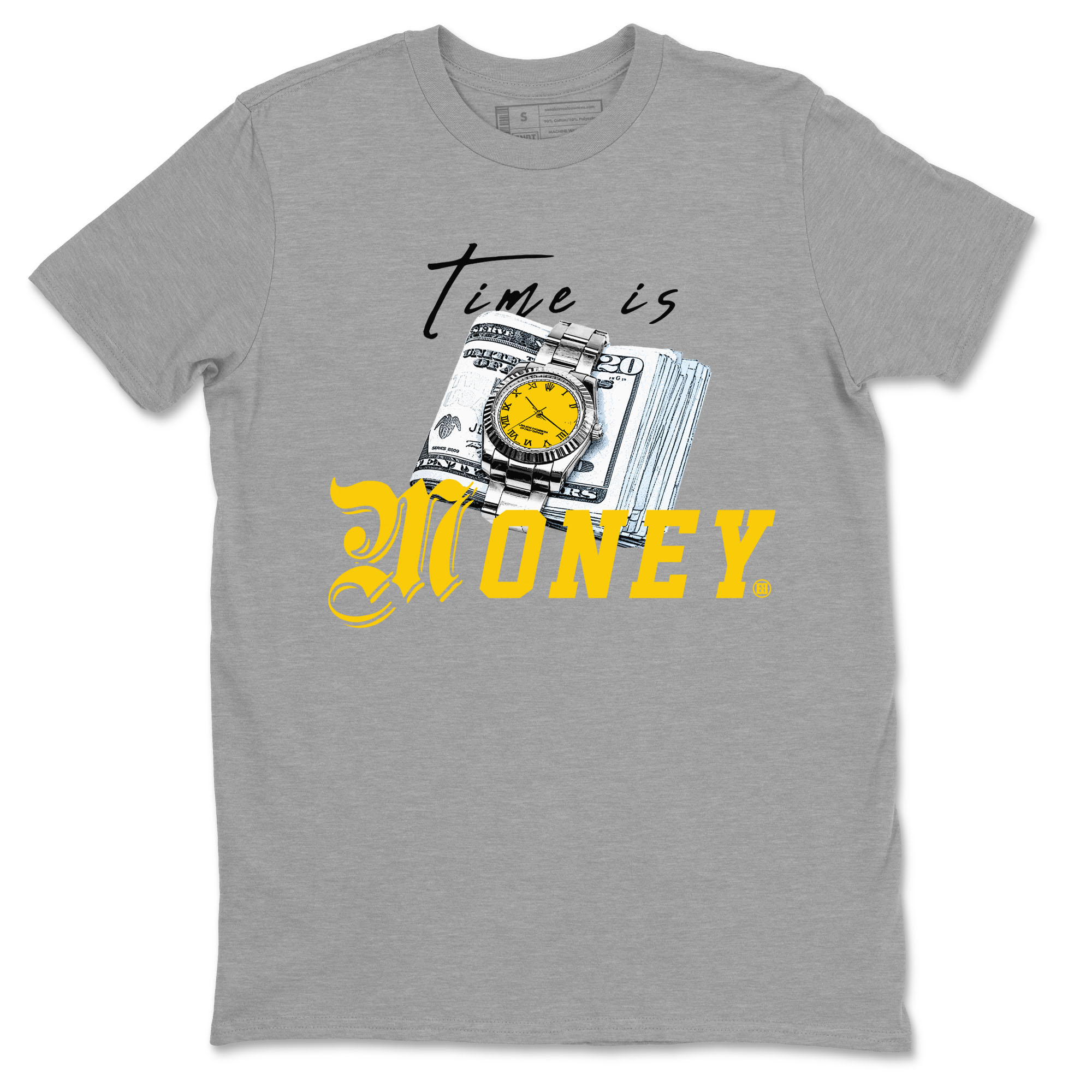 Time Is Money snkmatch Tees - Air Jordan 6 Yellow Ochre