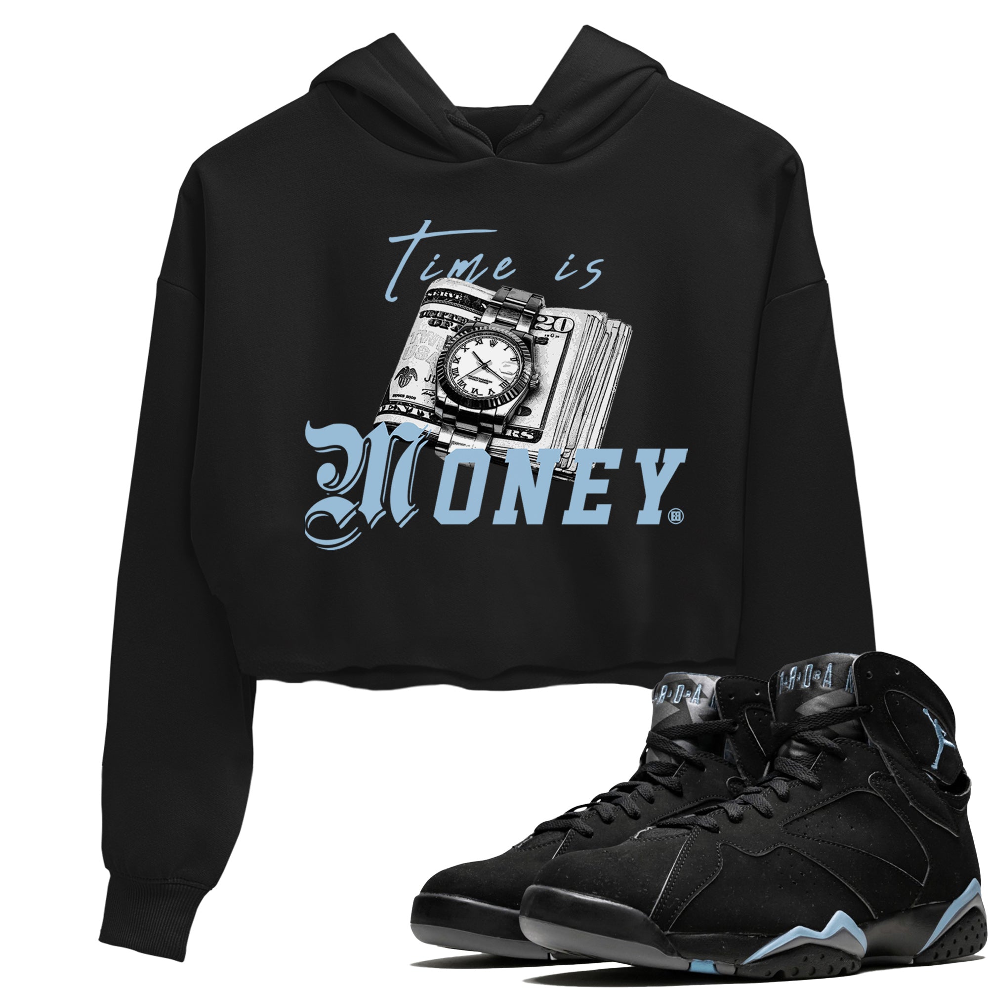 Time Is Money Women's Tops - Air Jordan 7 Chambray