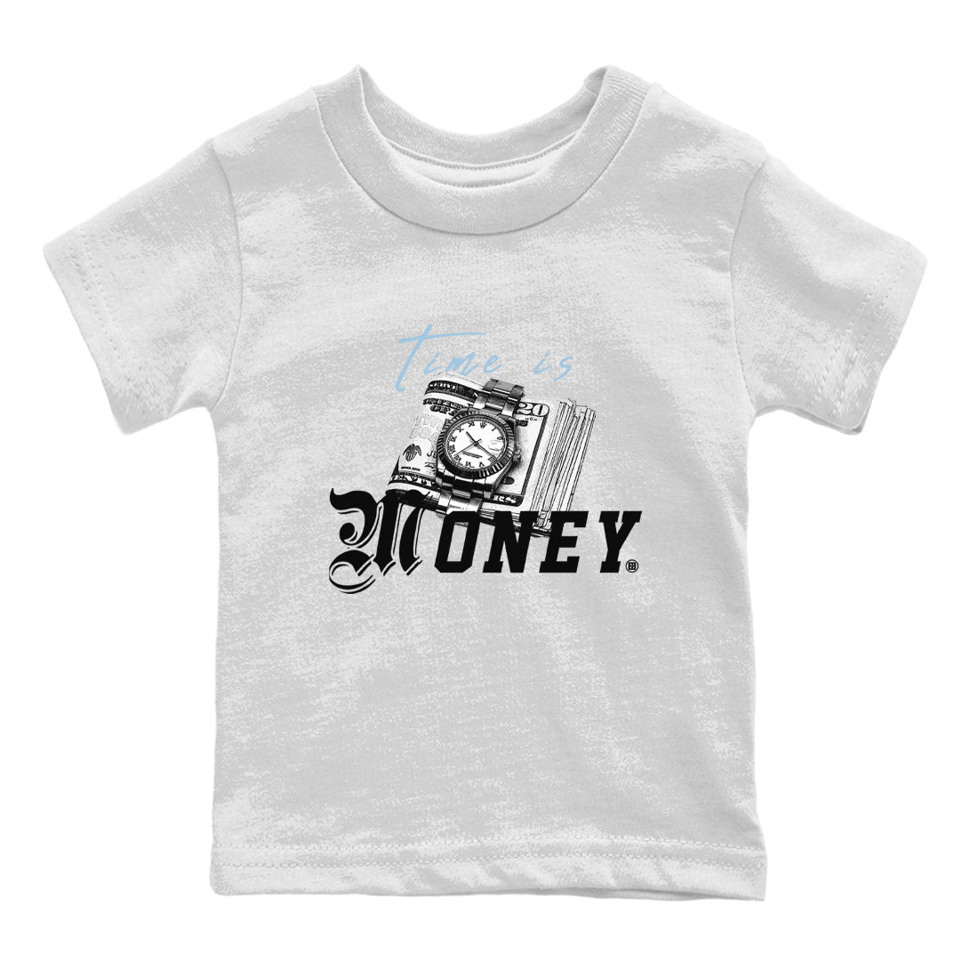 Time Is Money Kids Tops - Air Jordan 7 Chambray