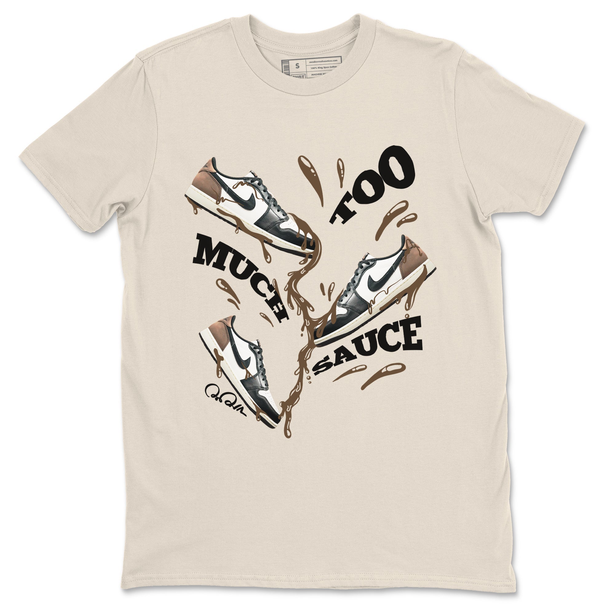 Too Much Sauce snkmatch Tees - Air Jordan 1 Mocha