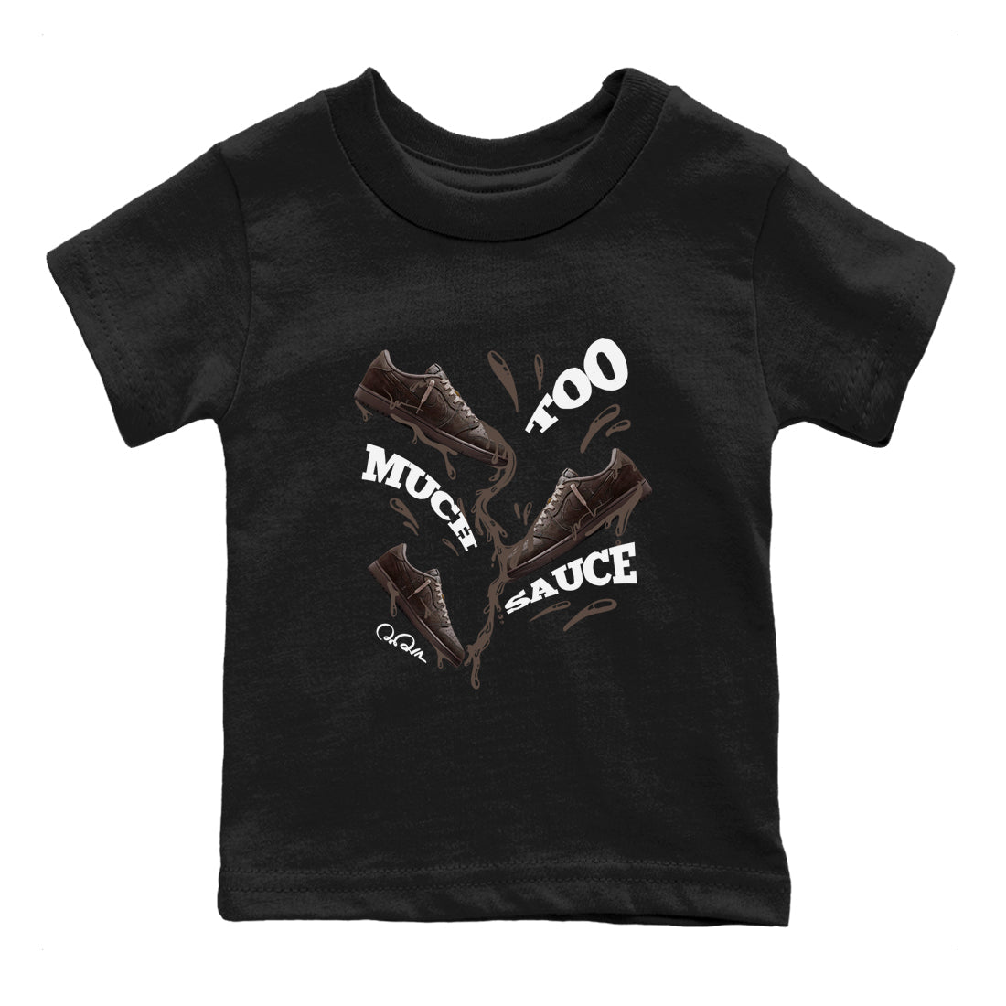 Too Much Sauce snkmatch Tees Kids - Air Jordan 1 Travis Scott Velvet Brown