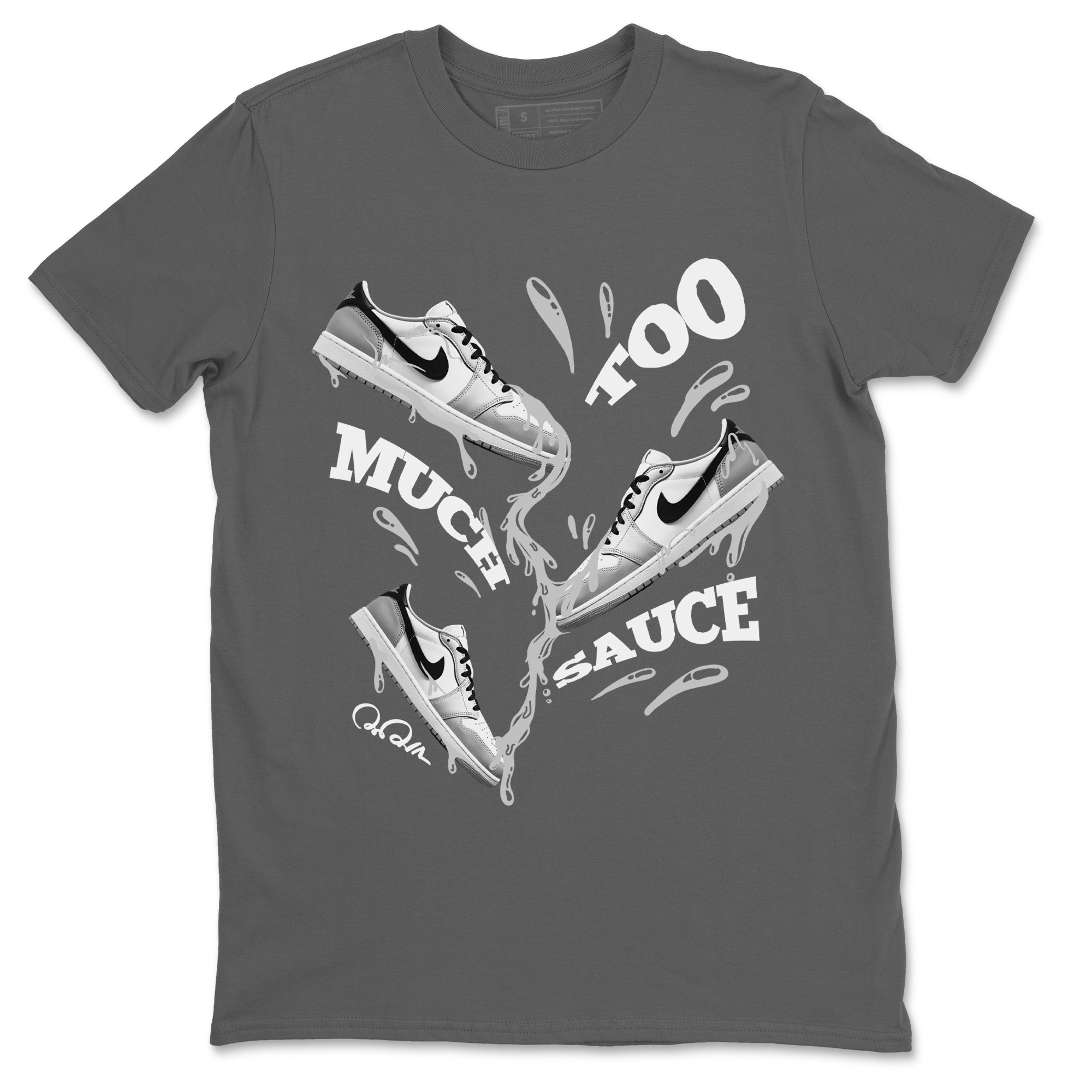 Too Much Sauce snkmatch Tees - Air Jordan 1 Wolf Grey