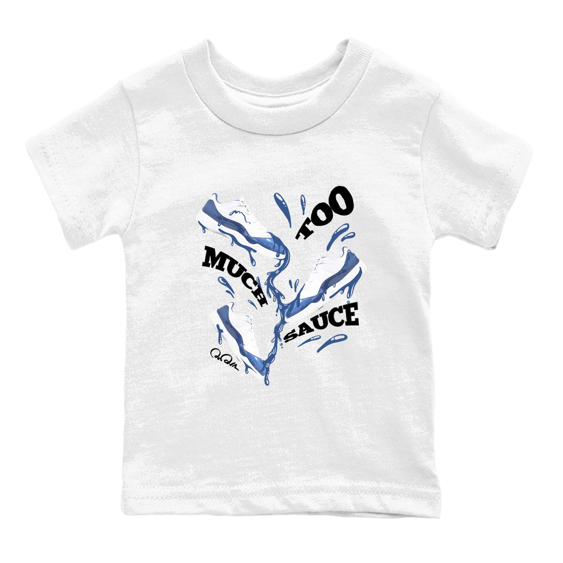 Too Much Sauce snkmatch Tees Kids - Air Jordan 11 Diffused Blue