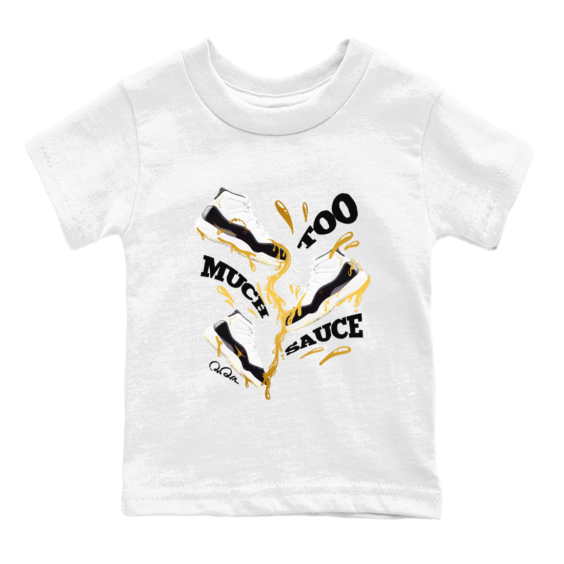 Too Much Sauce snkmatch Tees Kids - Air Jordan 11 Gratitude