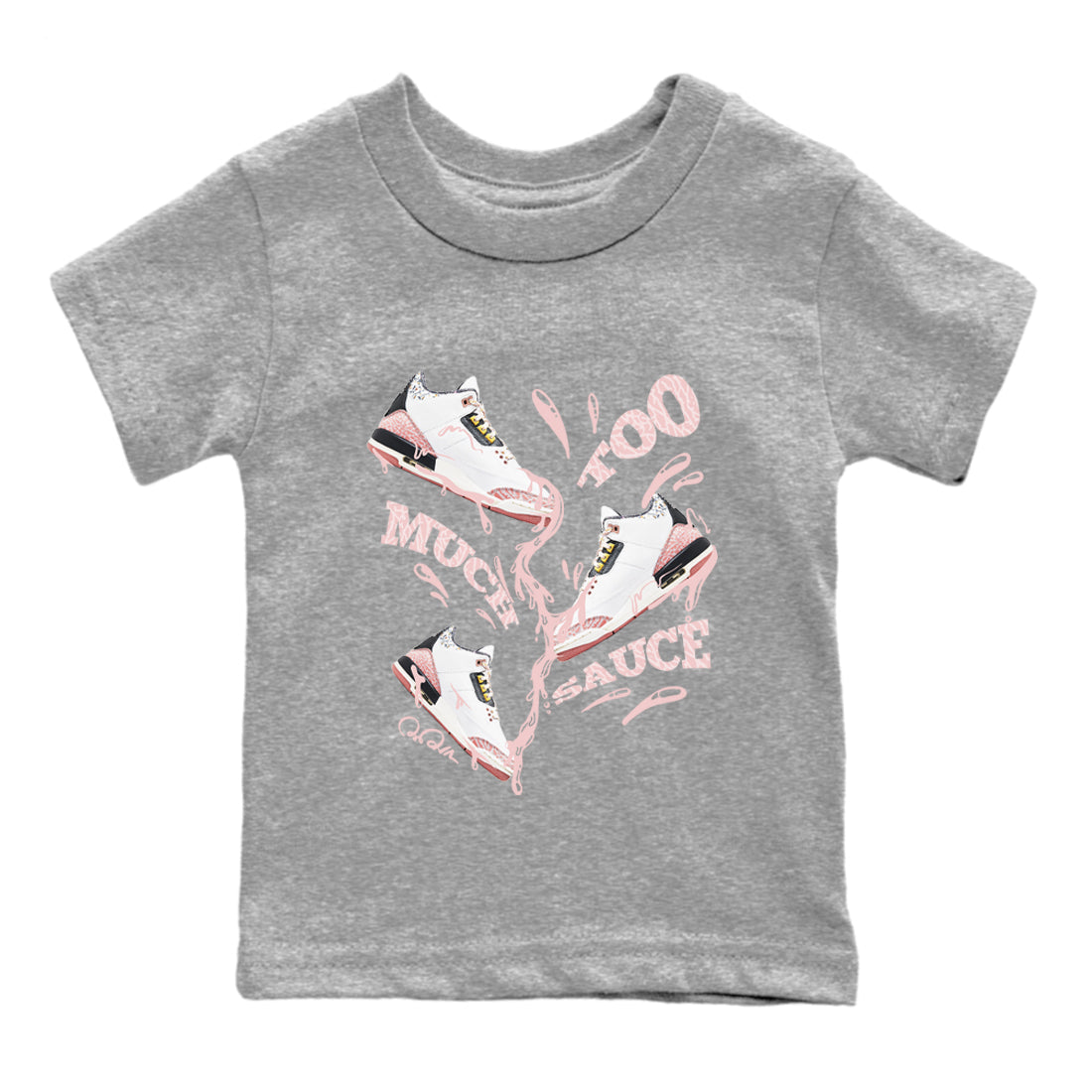 Too Much Sauce snkmatch Tees Kids - Air Jordan 3 Vintage Floral