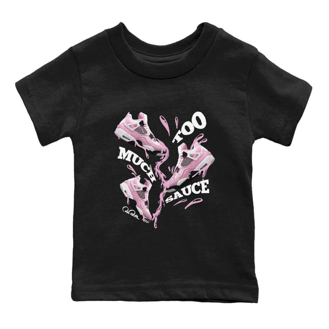 Too Much Sauce snkmatch Tees Kids - Air Jordan 4 Orchid