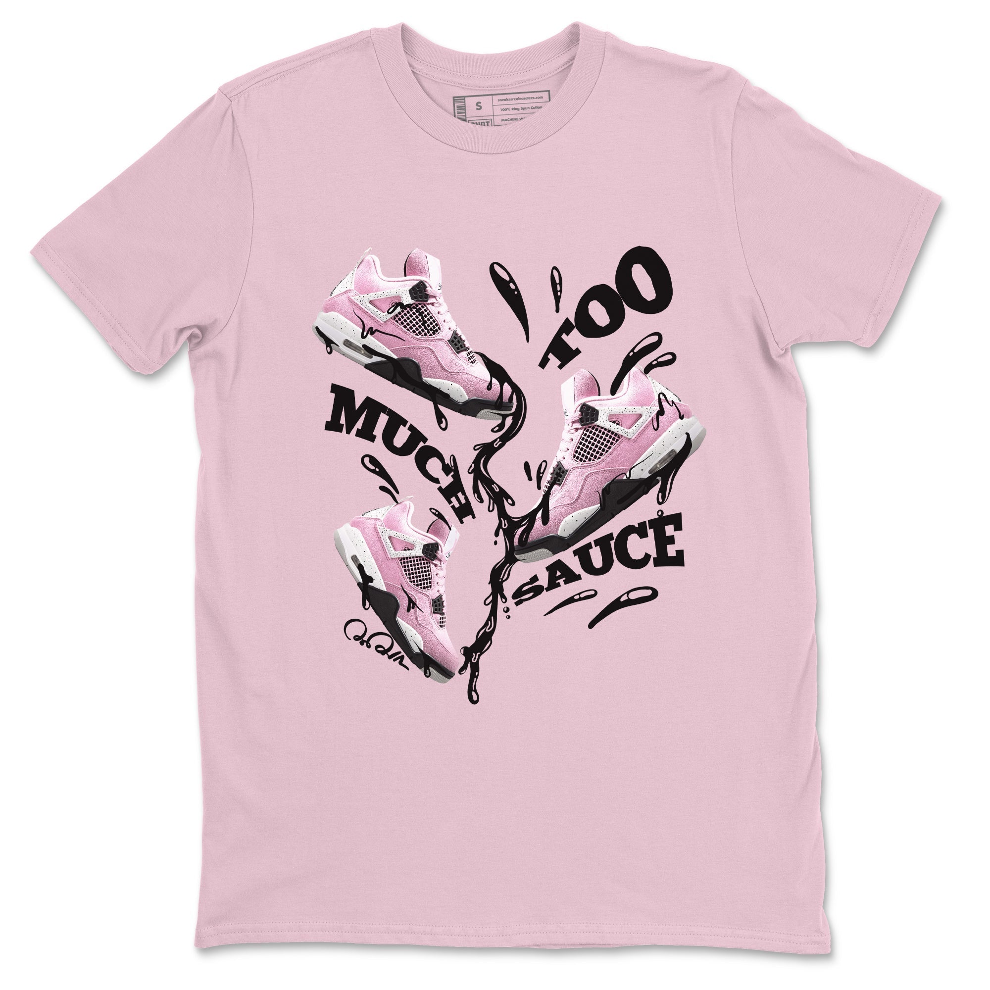 Too Much Sauce snkmatch Tees - Air Jordan 4 Orchid