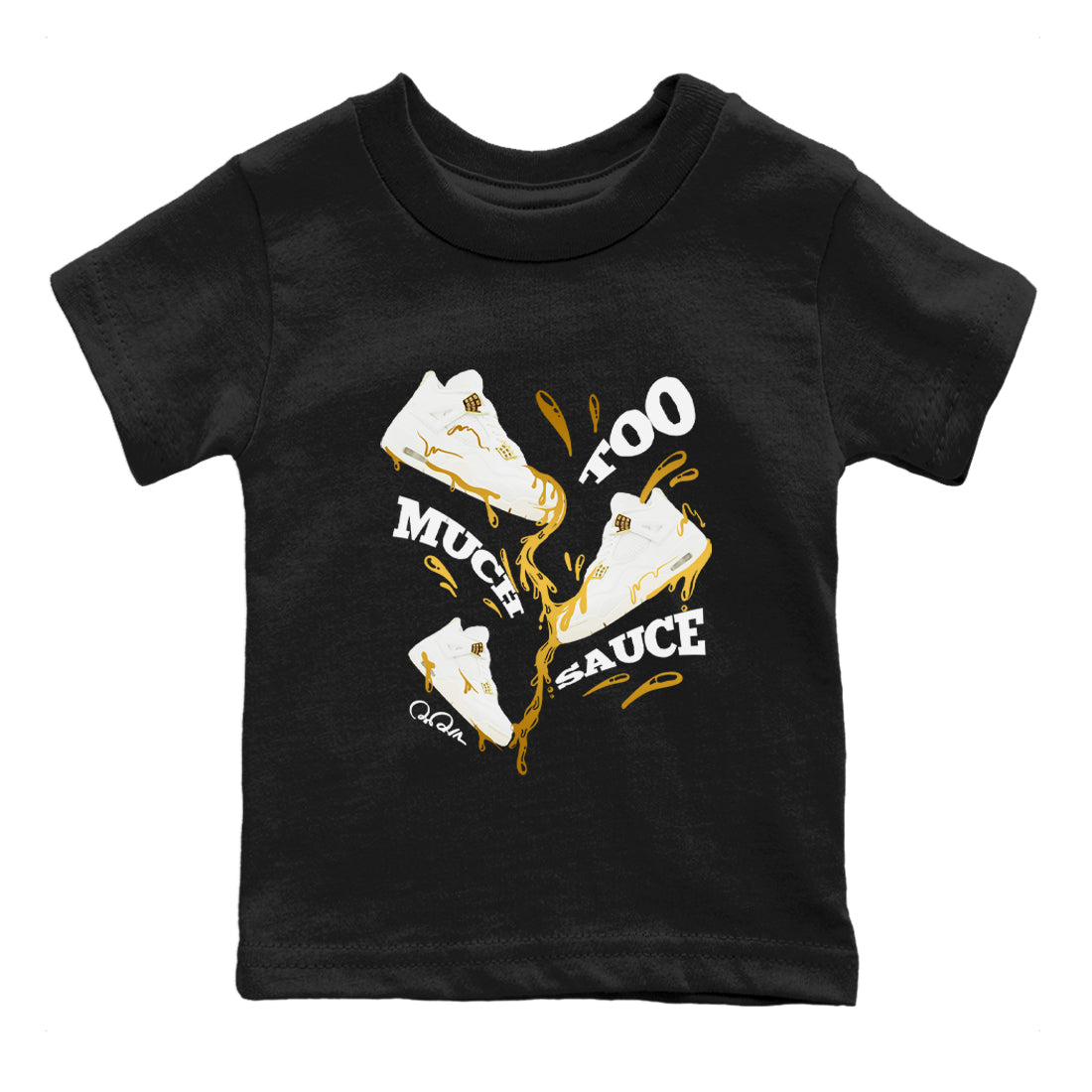 Too Much Sauce snkmatch Tees Kids - Air Jordan 4 Sail 2024