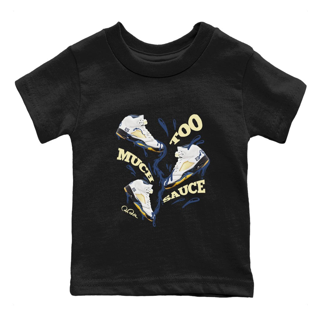 Too Much Sauce snkmatch Tee Kids - Air Jordan 5 A Ma Maniere x Photon Dust