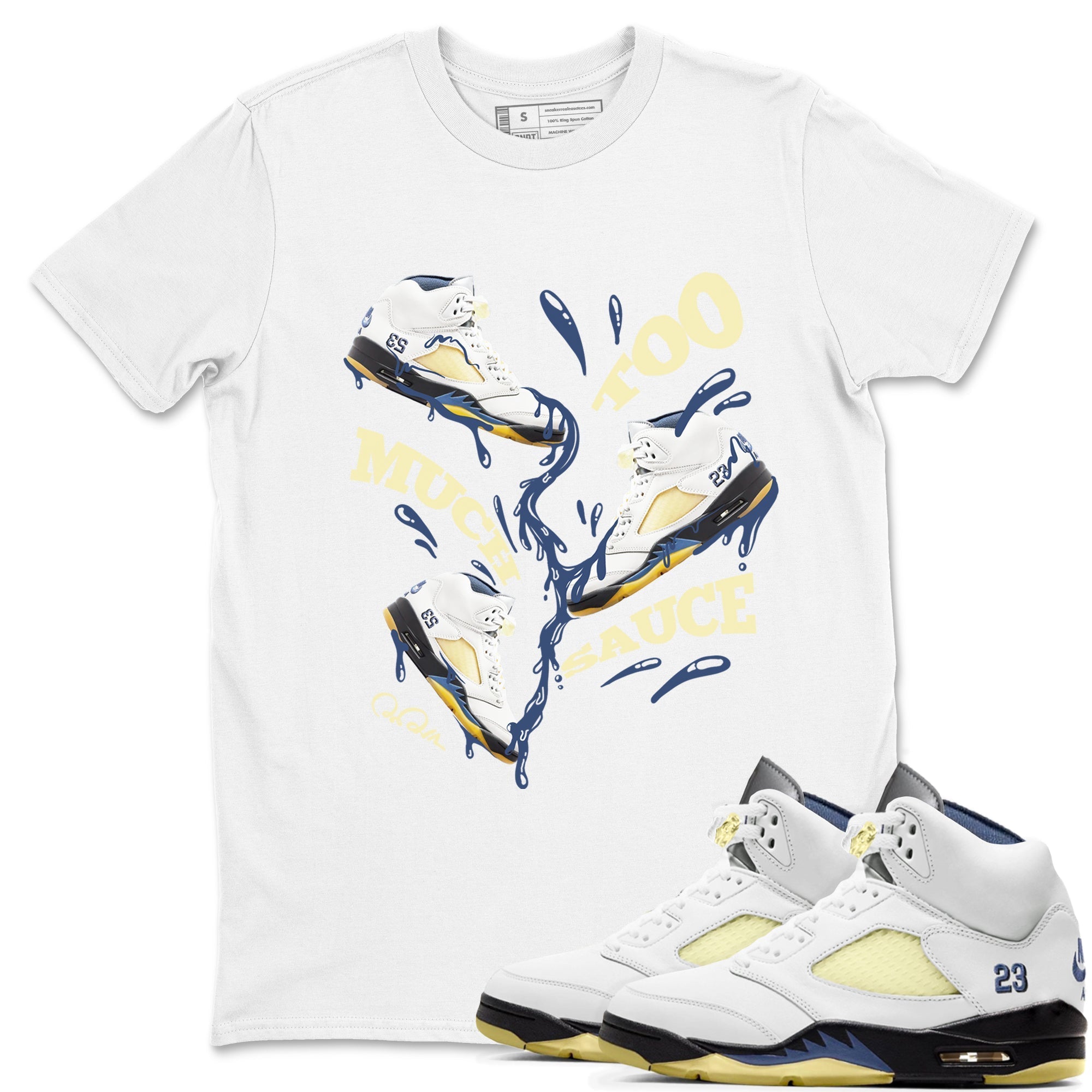 Too Much Sauce snkmatch Tee - Air Jordan 5 A Ma Maniere x Photon Dust
