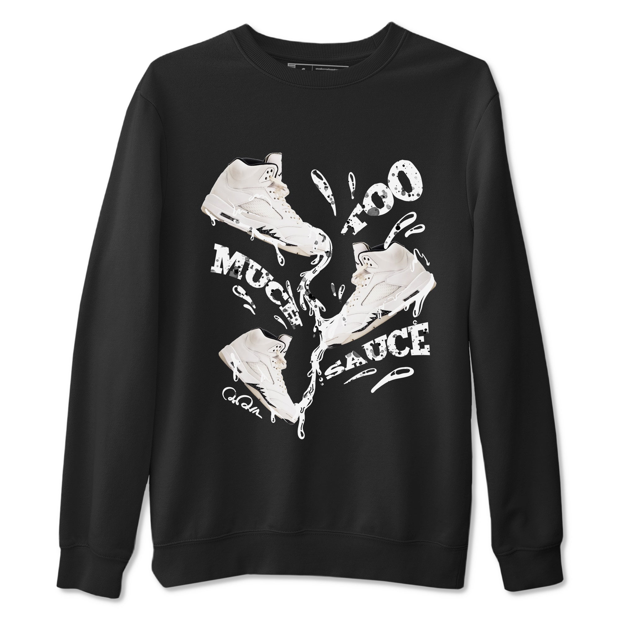 Too Much Sauce snkmatch Tees - Air Jordan 5 Sail