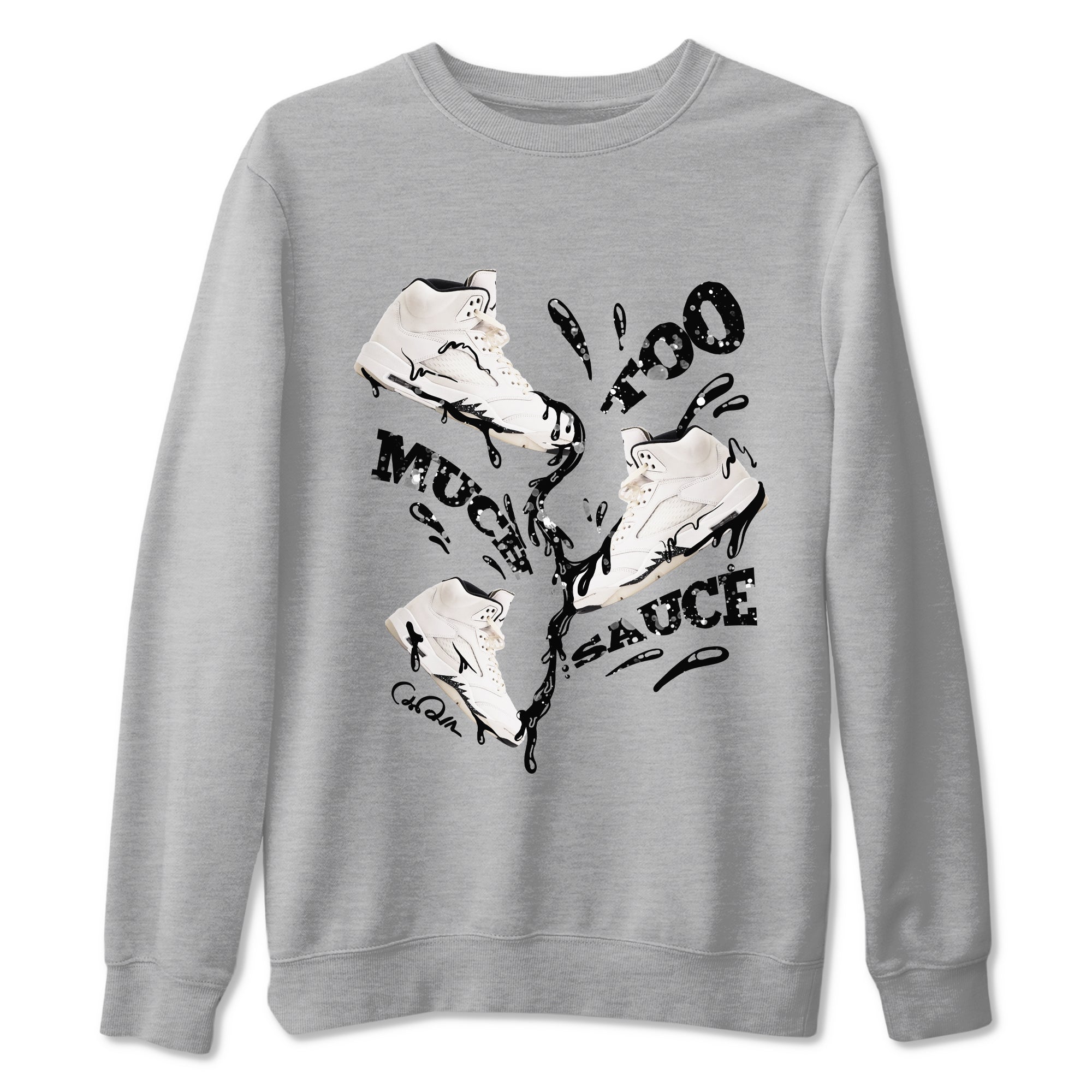 Too Much Sauce snkmatch Tees - Air Jordan 5 Sail