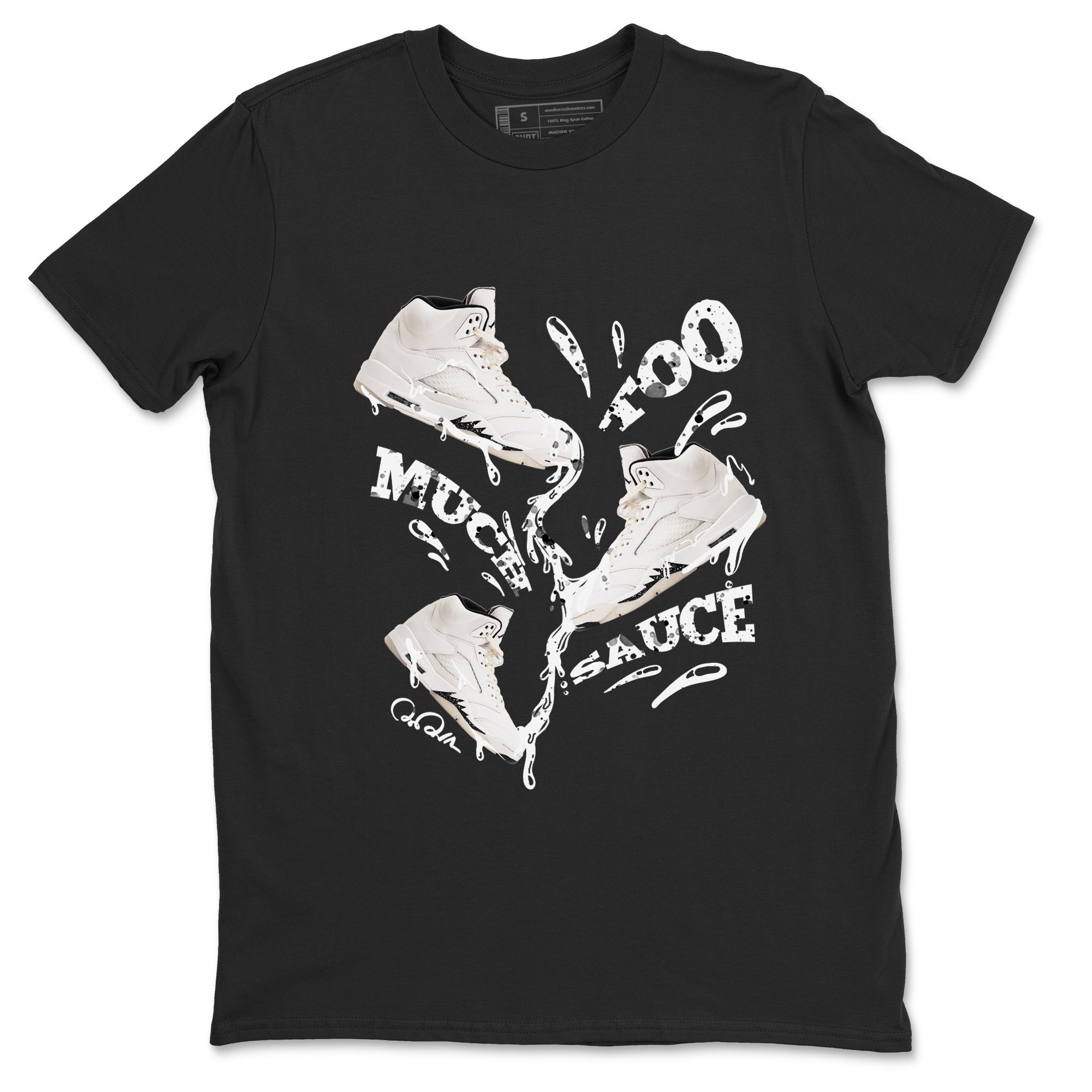 Too Much Sauce snkmatch Tees - Air Jordan 5 Sail