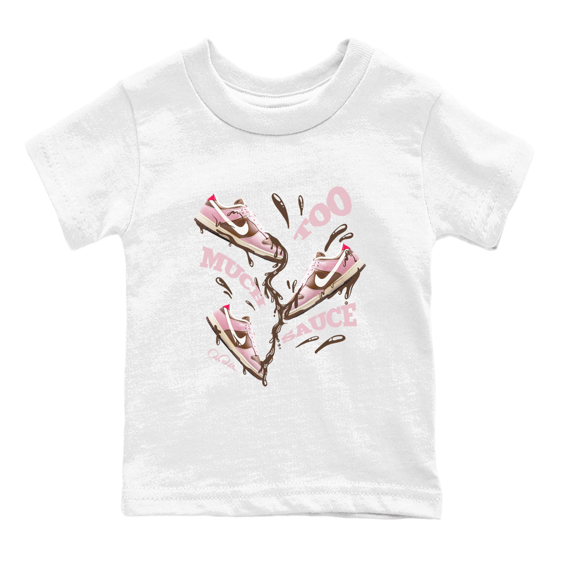 Too Much Sauce snkmatch Tees Kids - Dunk Cacao Wow And Pink Foam