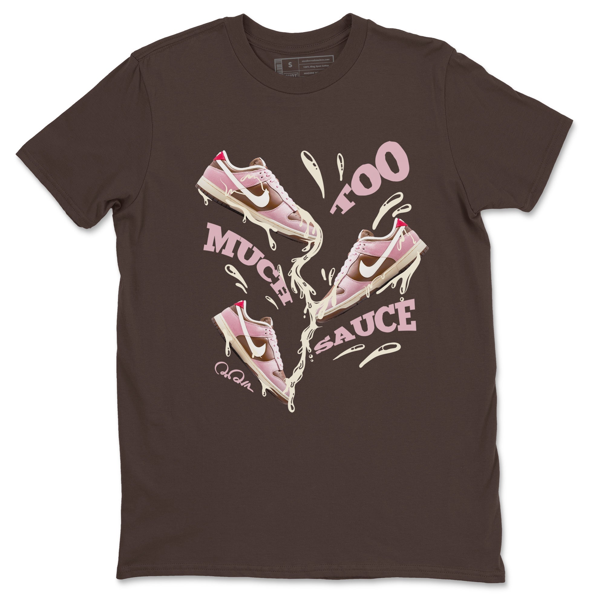 Too Much Sauce snkmatch Tees - Dunk Cacao Wow And Pink Foam