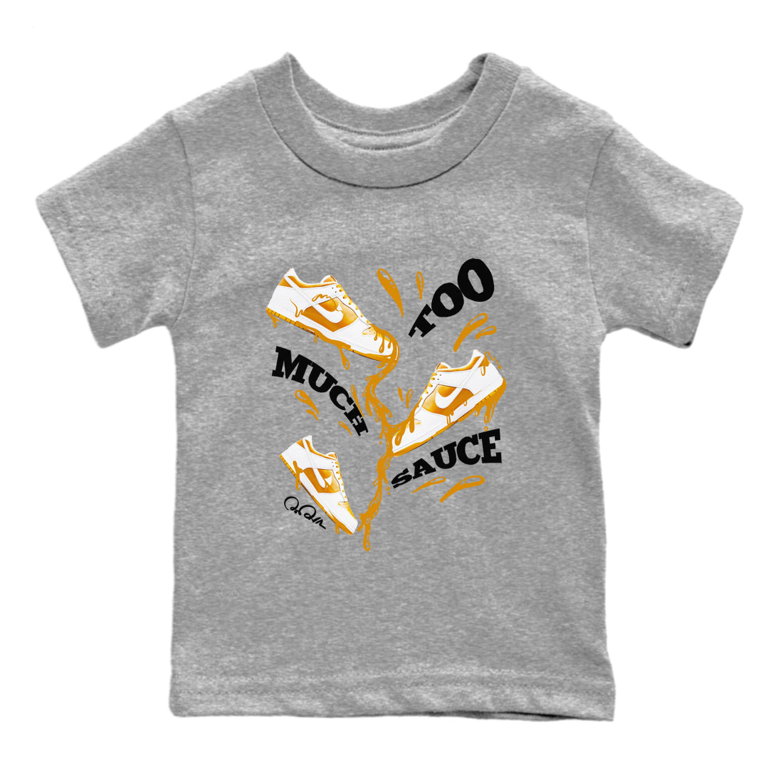 Too Much Sauce snkmatch Tees Kids - Dunk Dark Curry