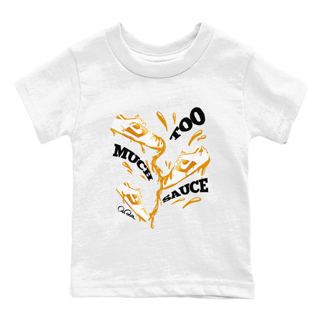 Too Much Sauce snkmatch Tees Kids - Dunk Dark Curry